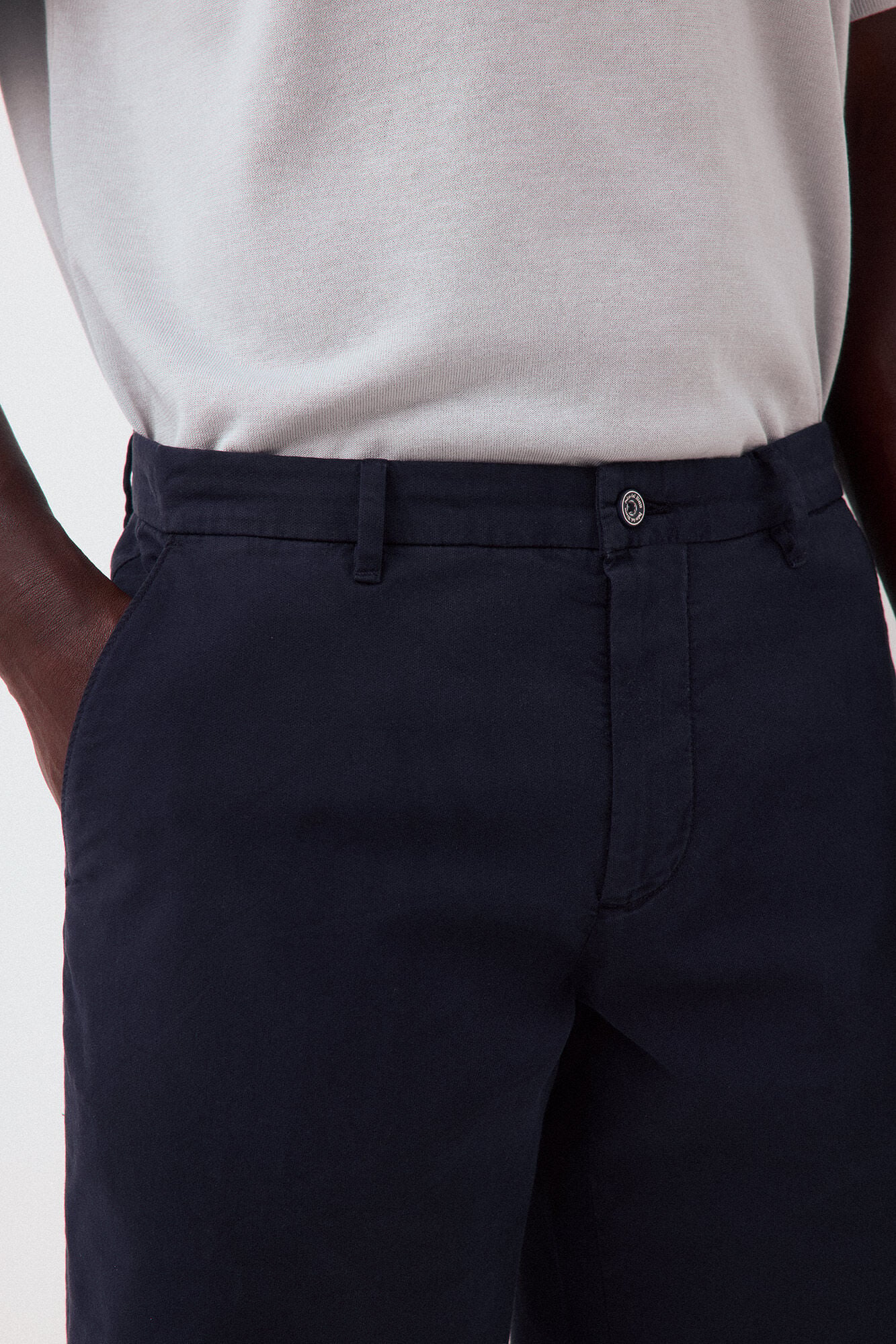 Pedro del Hierro Regular structure Bermuda shorts Blue