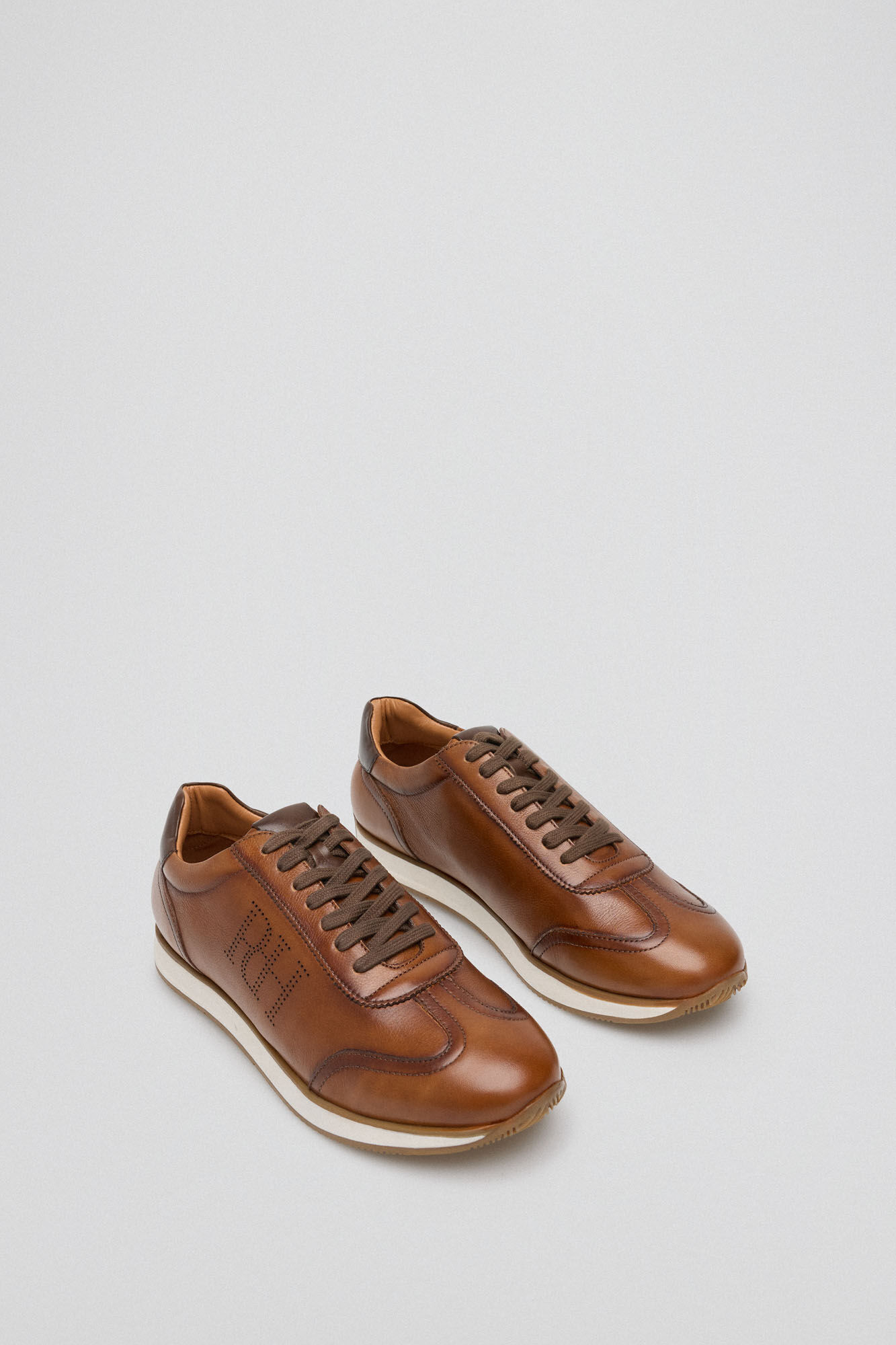 Pedro del Hierro New icon rubber sole trainer  Brown