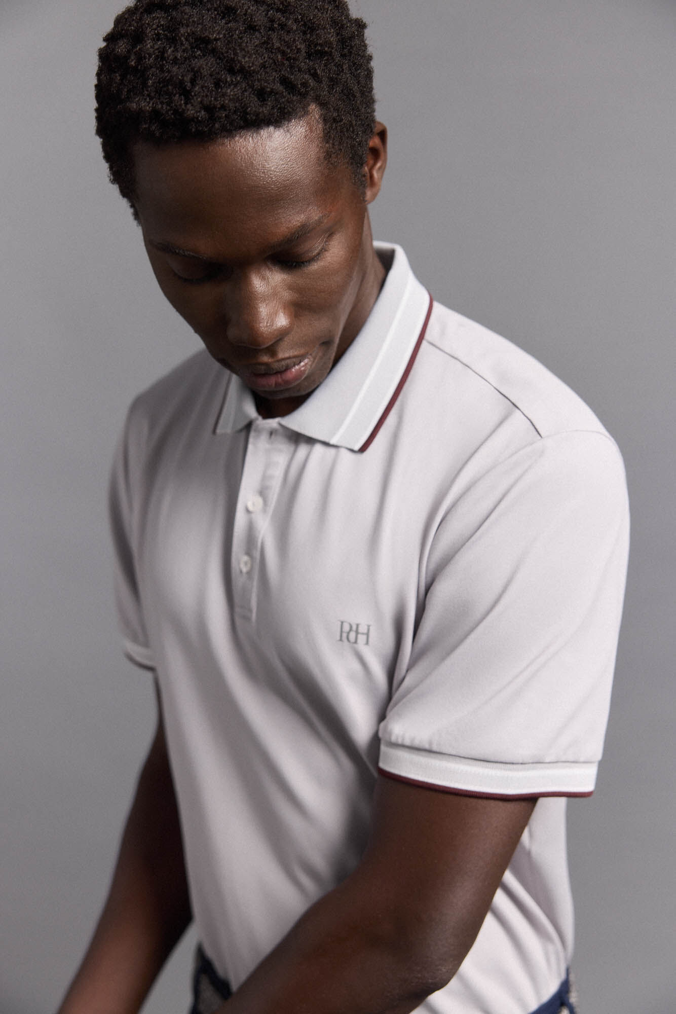Pedro del Hierro Plain golf polo Grey