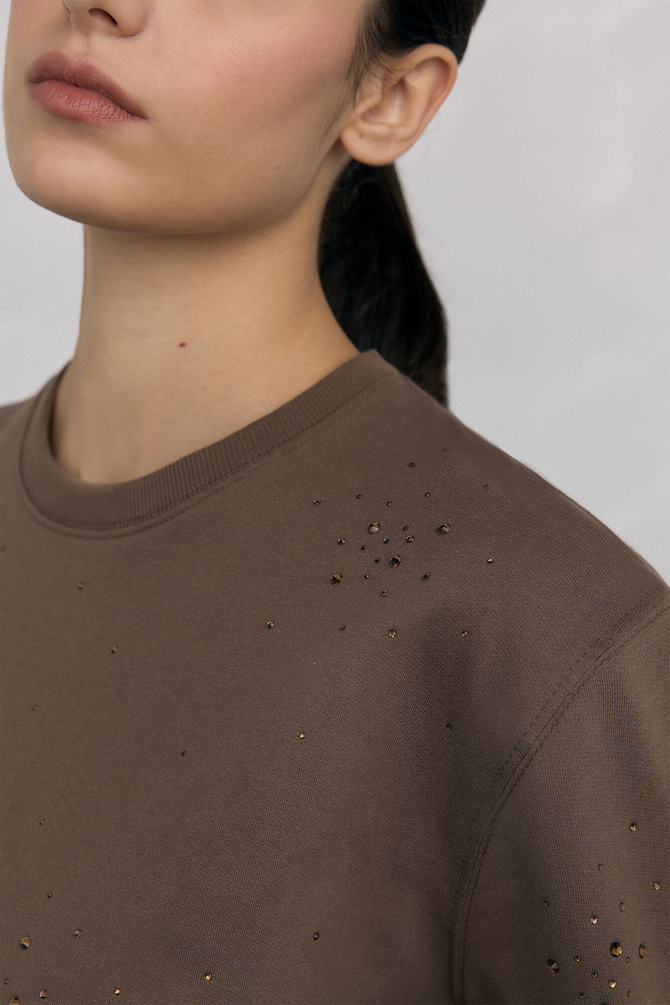 Pedro del Hierro Sweatshirt with beads detail Green