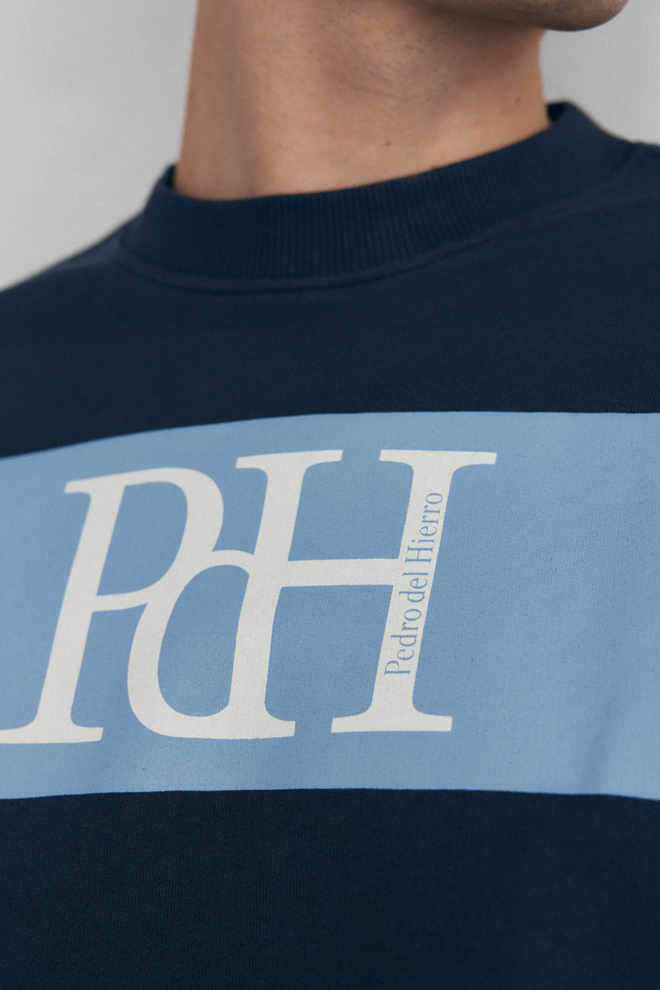 Pedro del Hierro Logo sweatshirt Blue