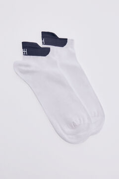 Pedro del Hierro Logo ankle socks White