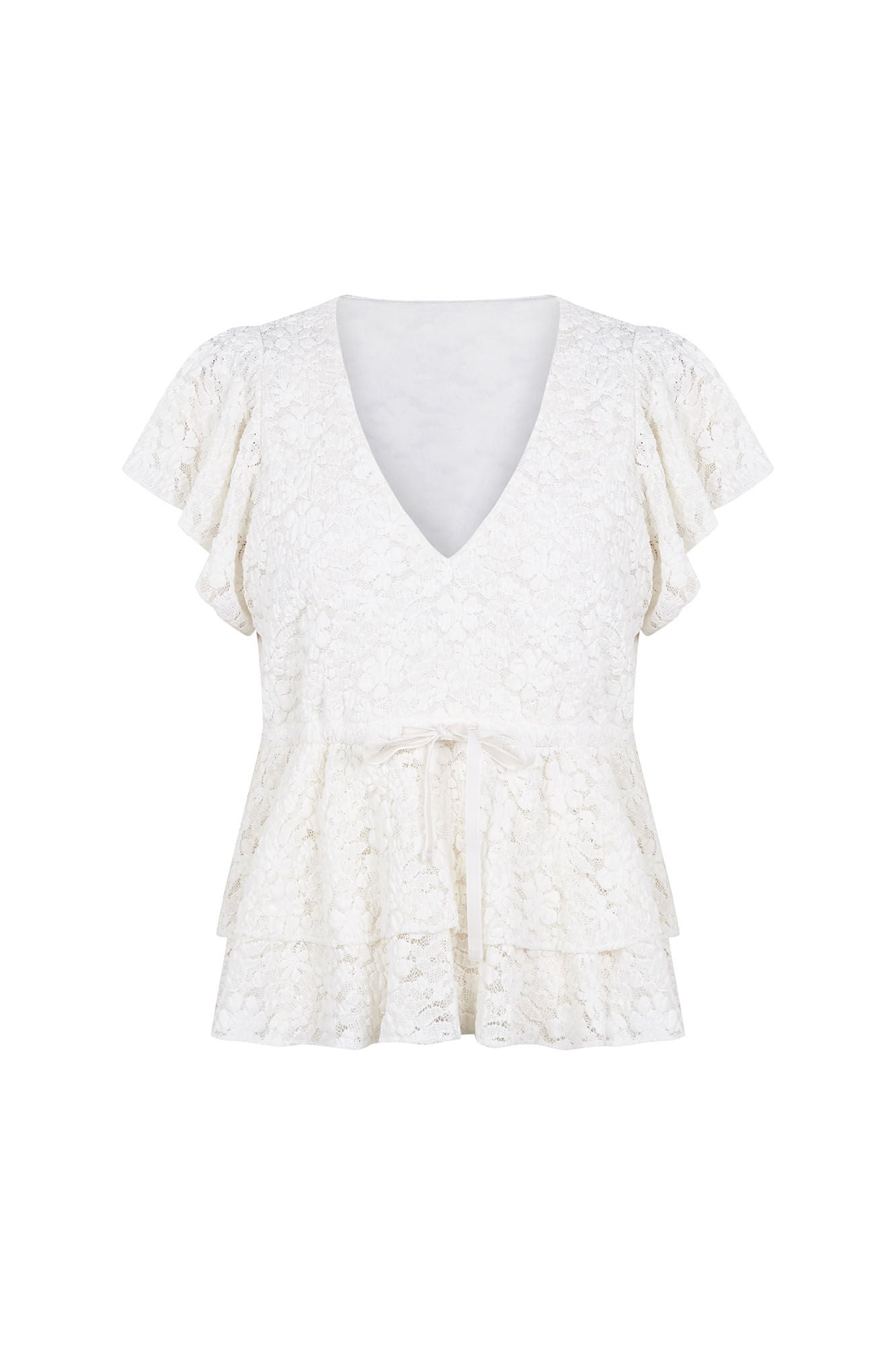 Pedro del Hierro Textured V-neck T-shirt White
