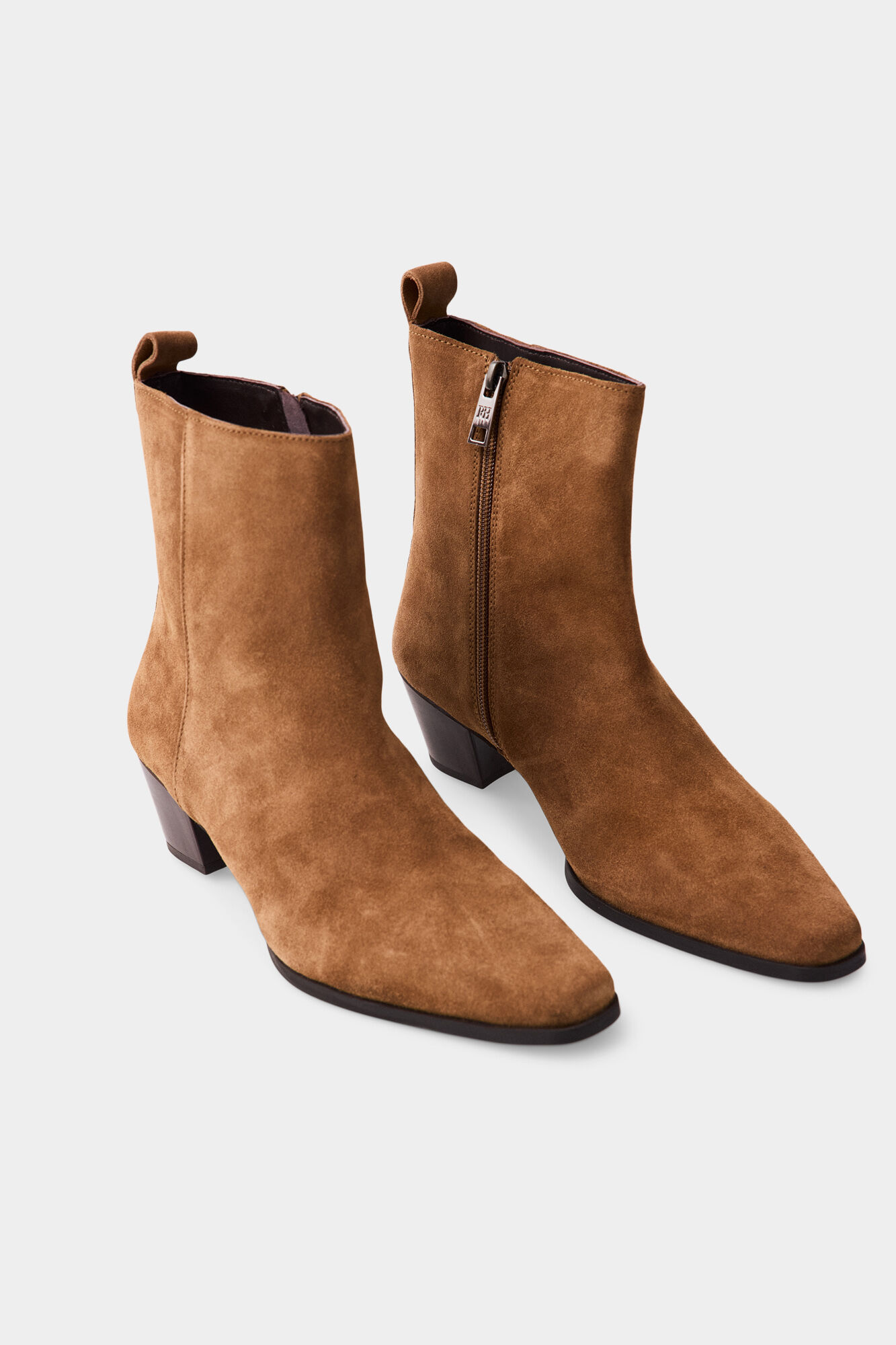 Pedro del Hierro Leather ankle boot Brown