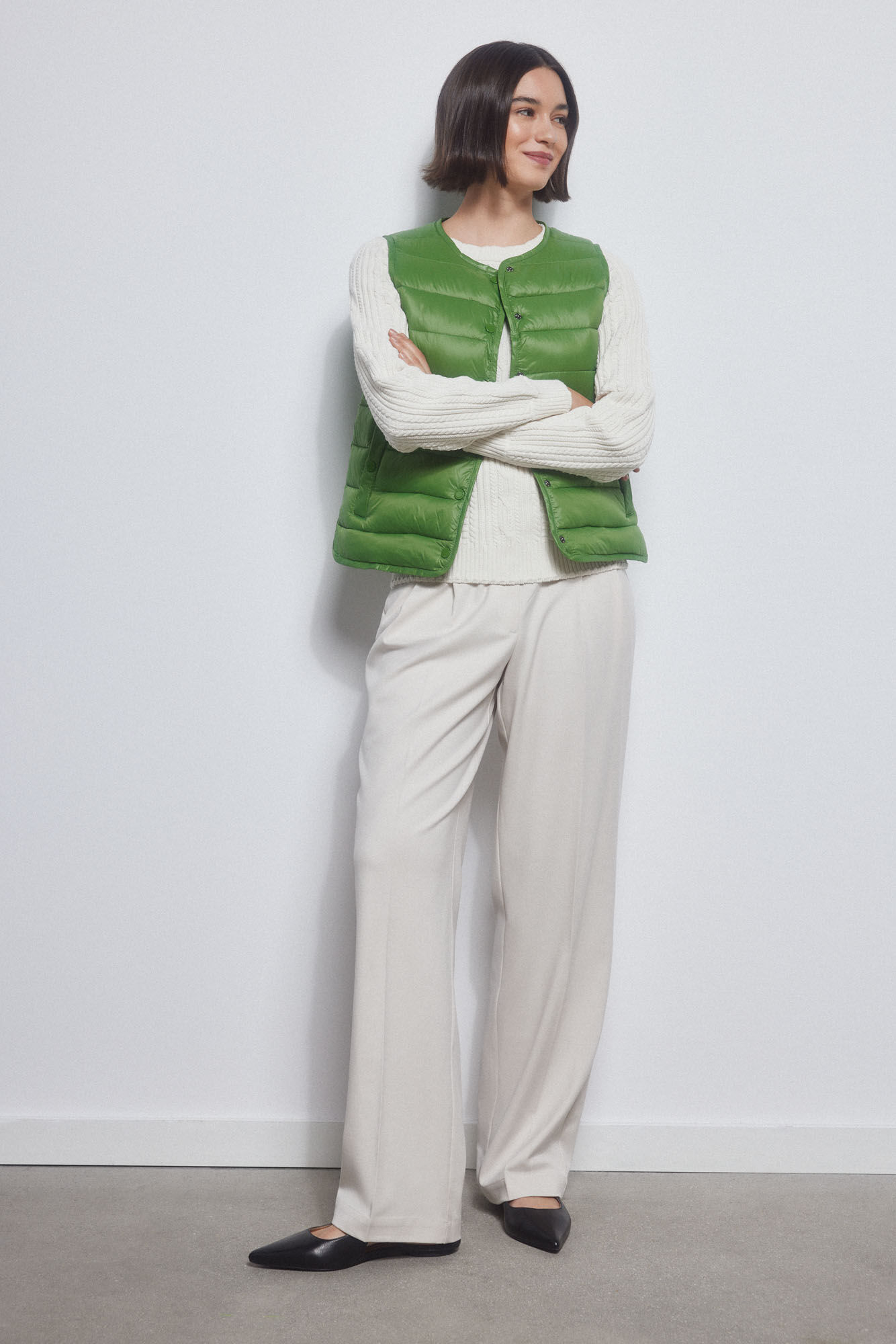 Pedro del Hierro Chaleco corto Verde