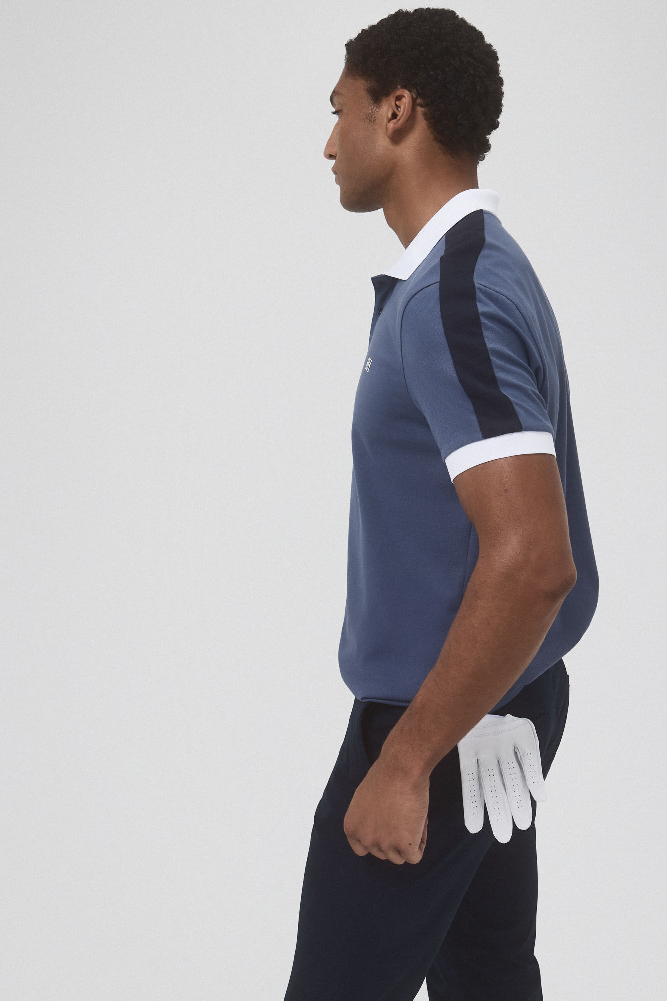 Pedro del Hierro Polo contrastes golf Azul