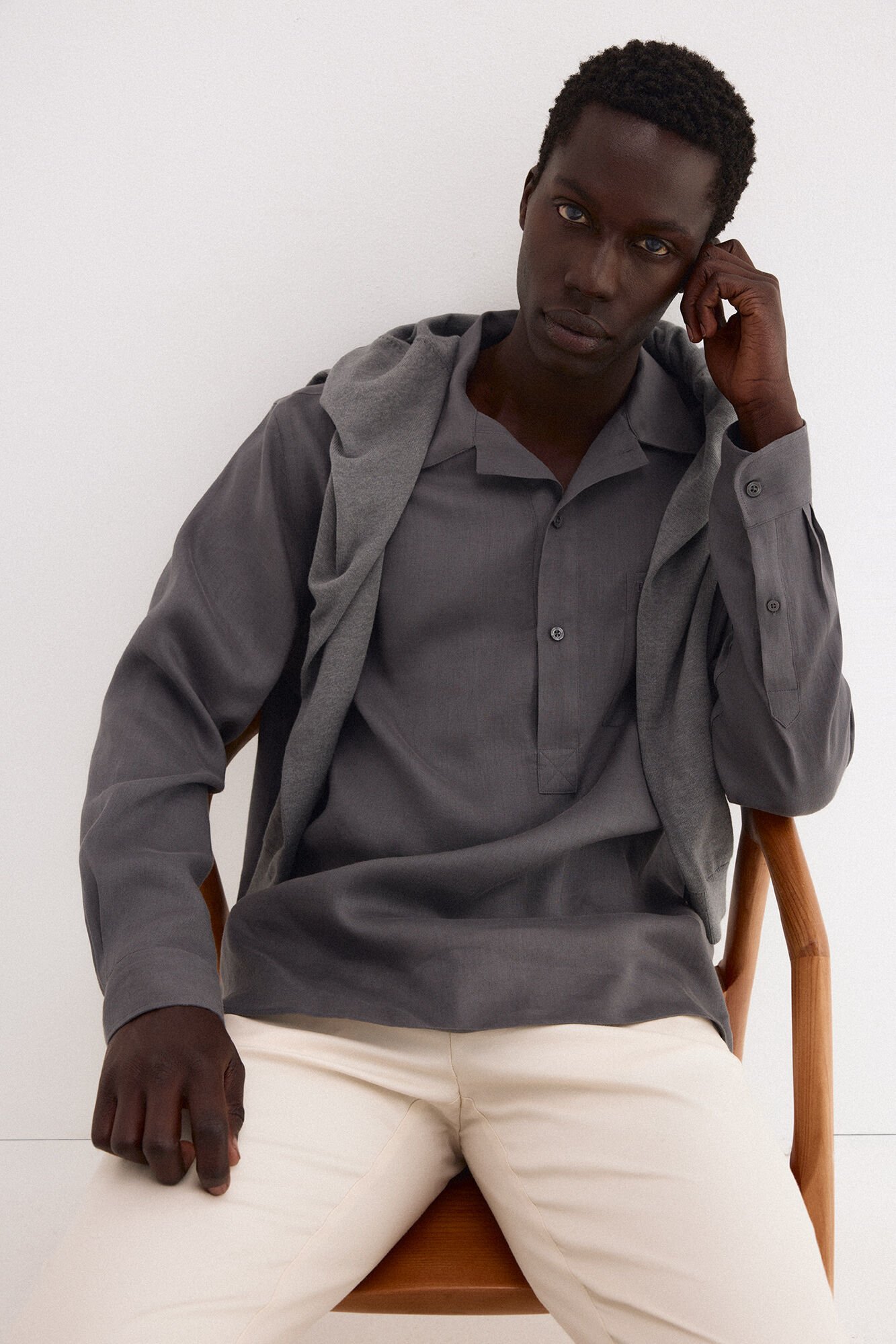 Pedro del Hierro Plain linen T-shirt