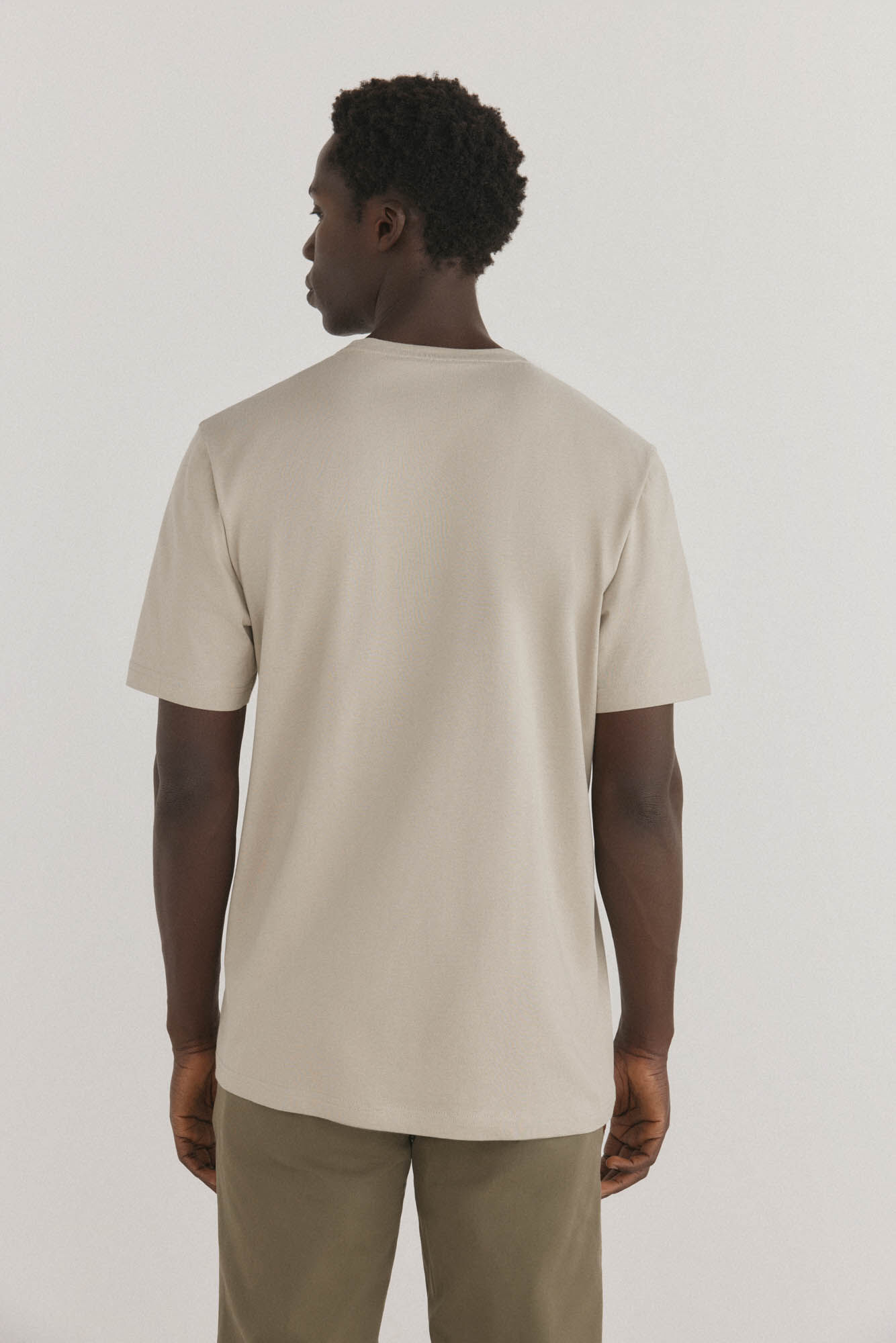 Pedro del Hierro Logo T-shirt Beige