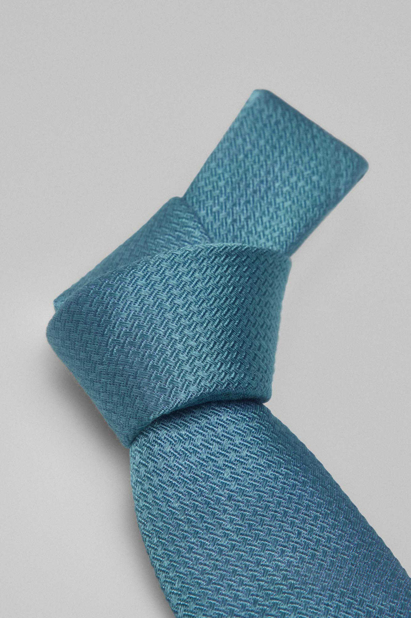 Pedro del Hierro Corbata seda natural Turquesa