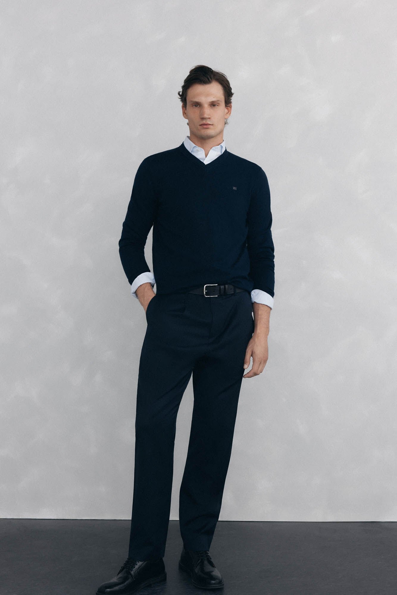 Pedro del Hierro V-neck jumper Blue