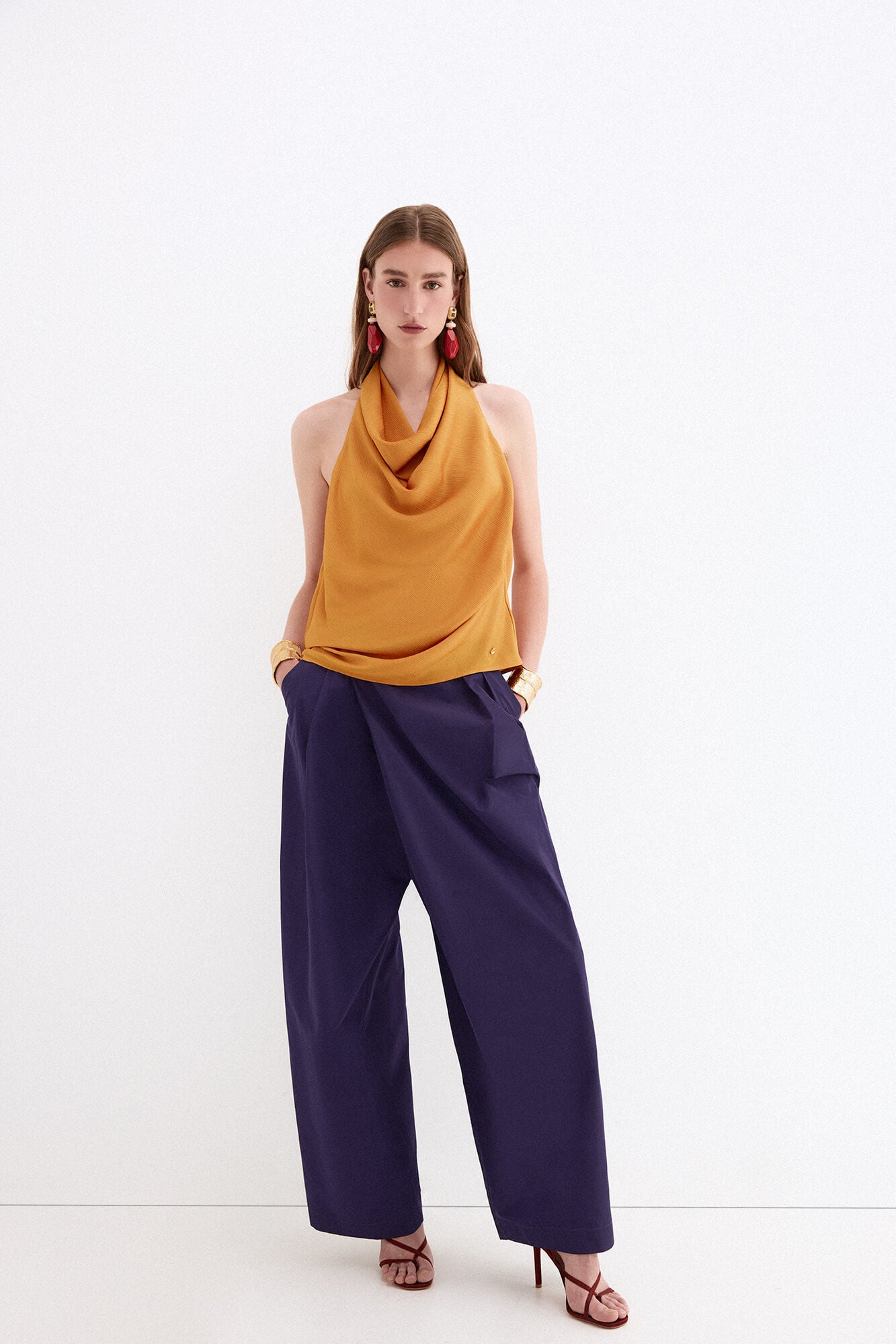 Pedro del Hierro Halterneck top Yellow