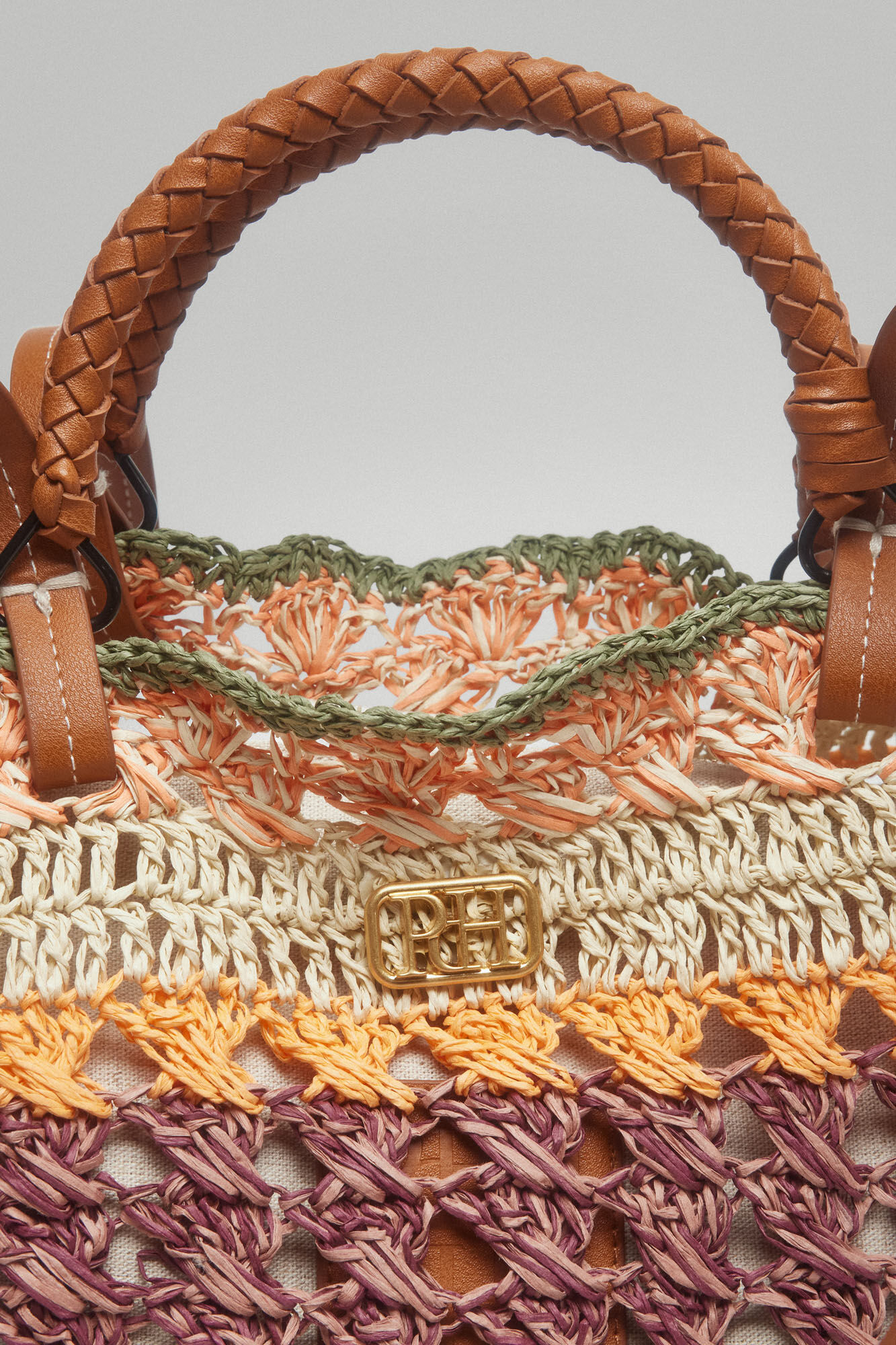 Pedro del Hierro Bolso shopper rafia multicolor Varios