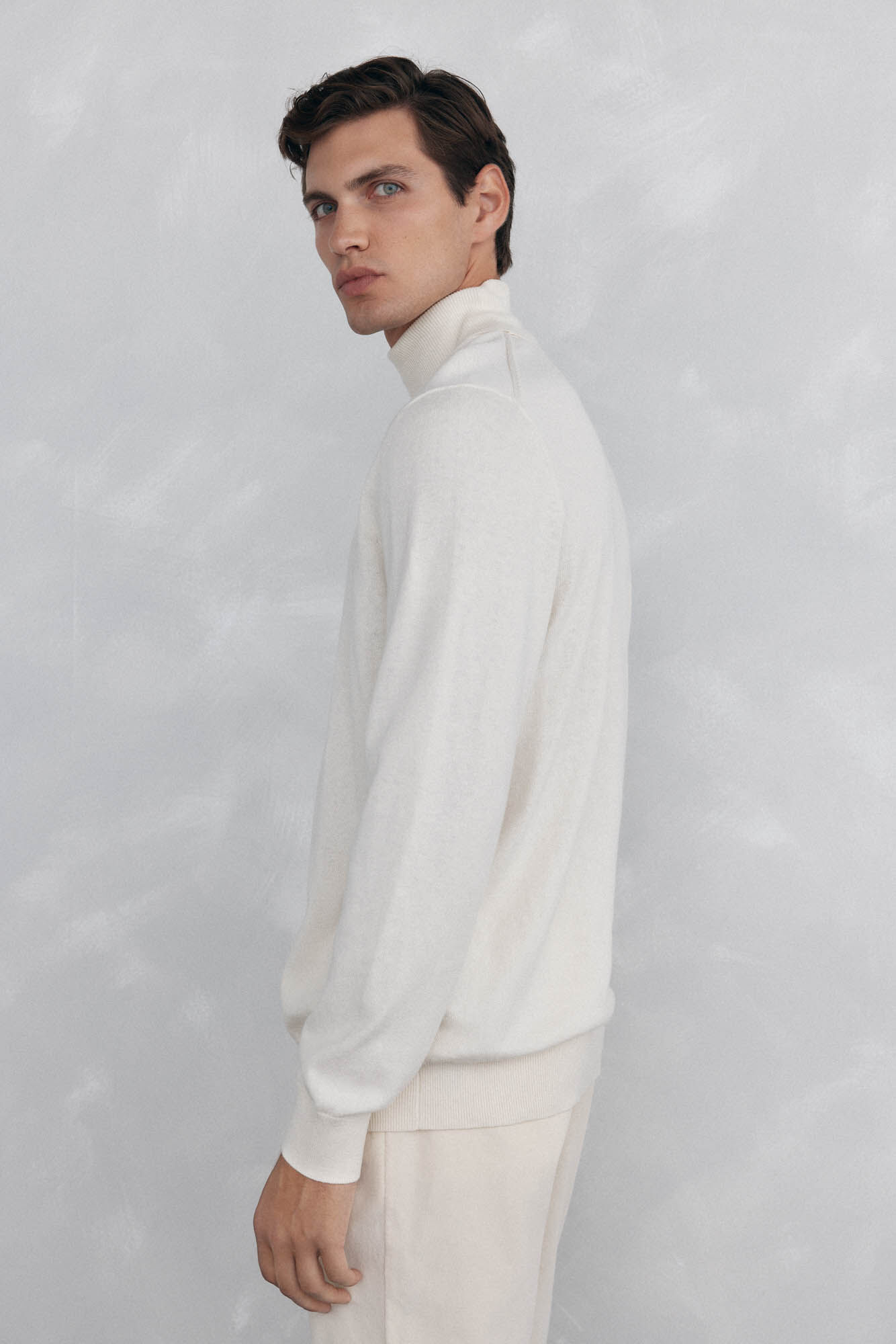 Pedro del Hierro Polo neck jumper Ecru