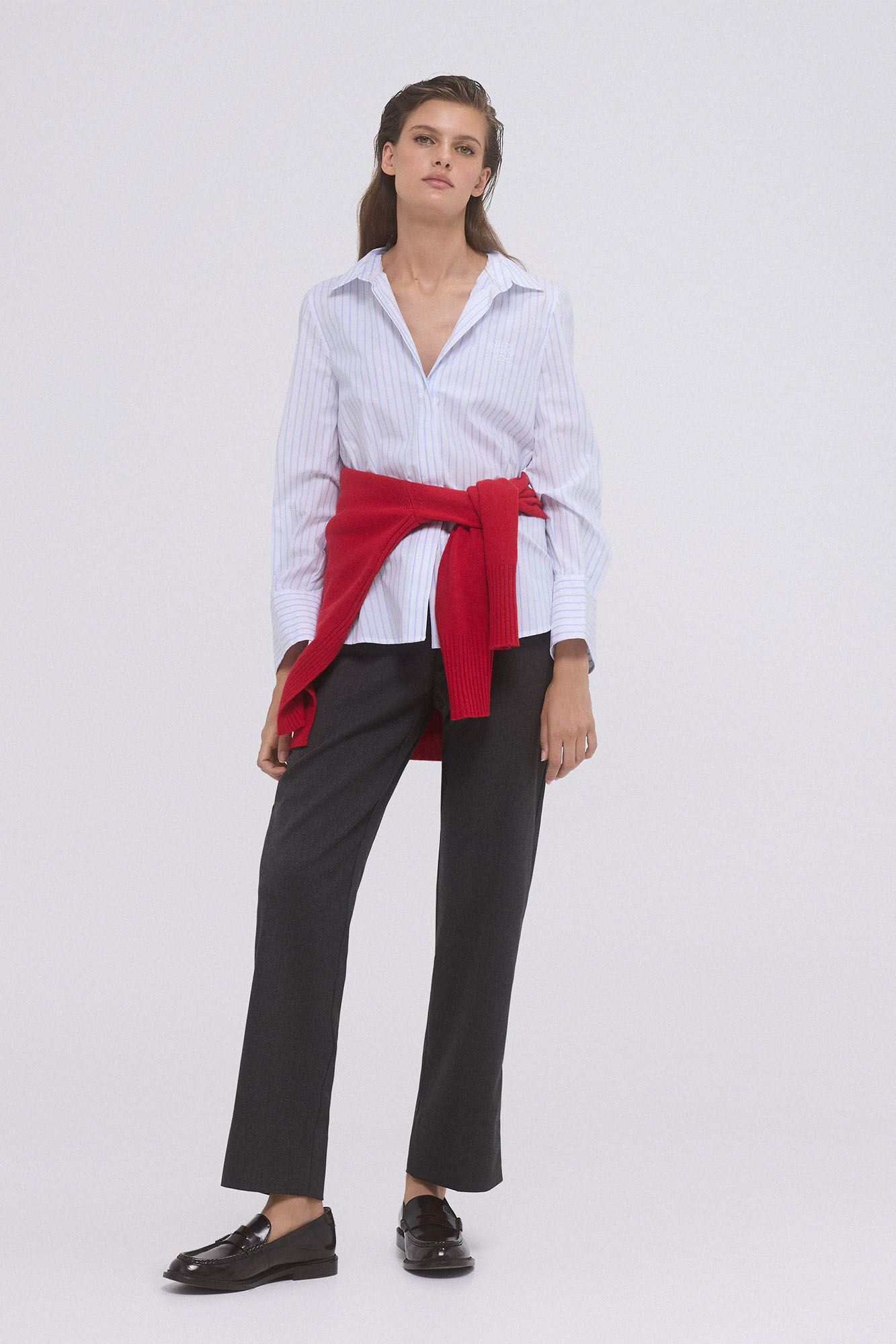 Pedro del Hierro Camisa b&aacute;sica de ferro f&aacute;cil Azul