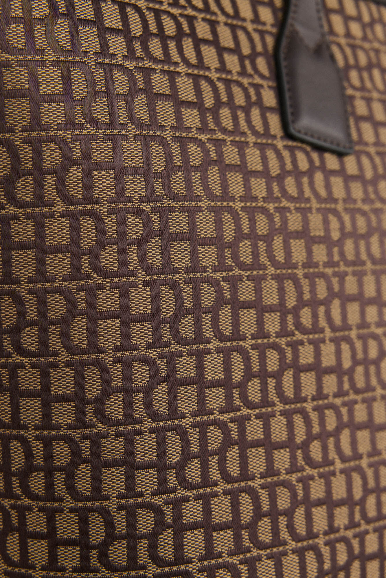 Pedro del Hierro Bolso shopper en jacquard Marr&oacute;n