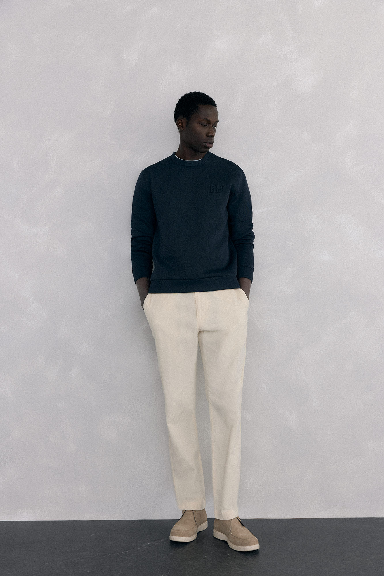 Pedro del Hierro Crew neck sweatshirt in technical fabric