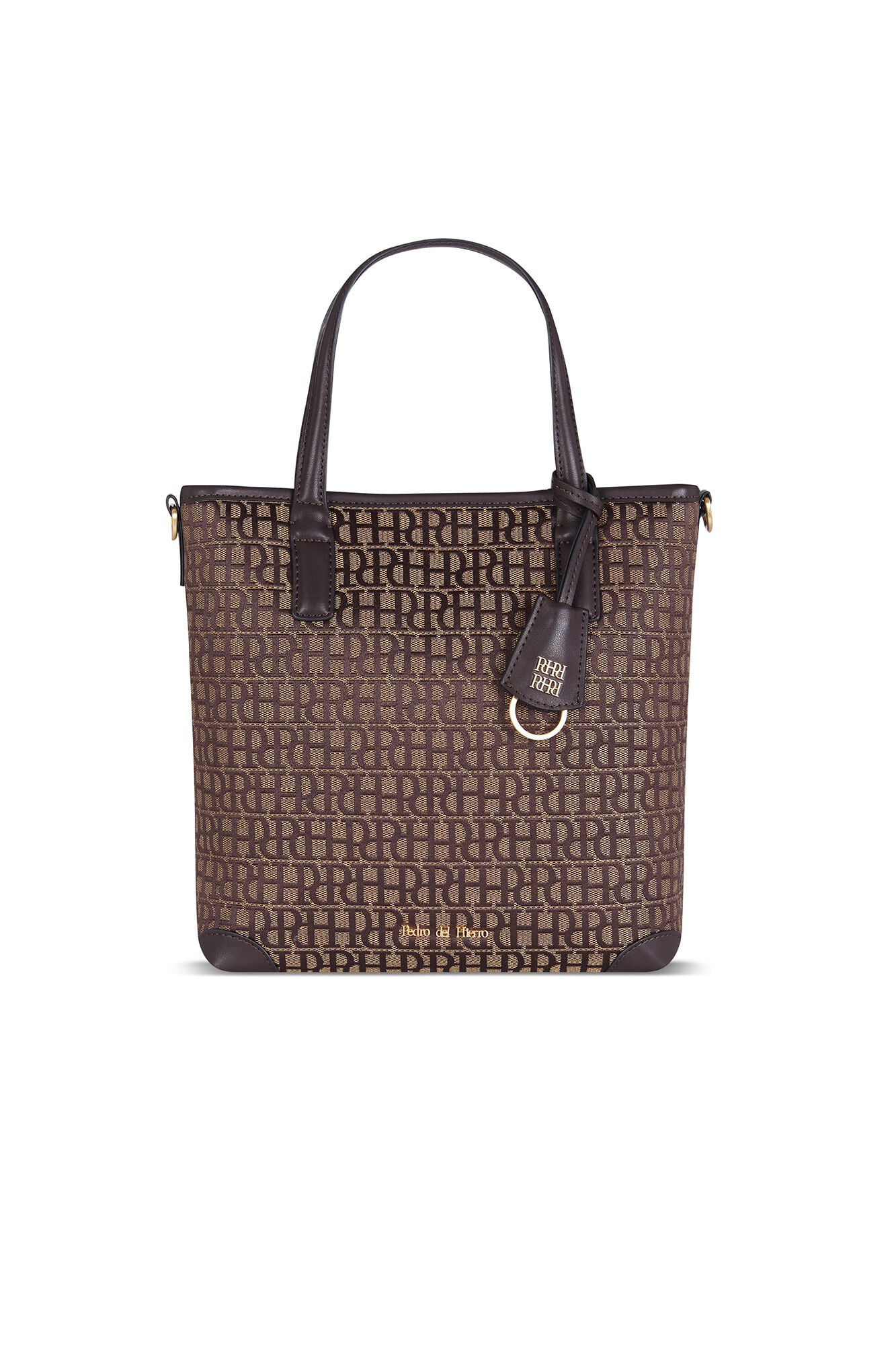 Pedro del Hierro Jacquard tote bag Brown