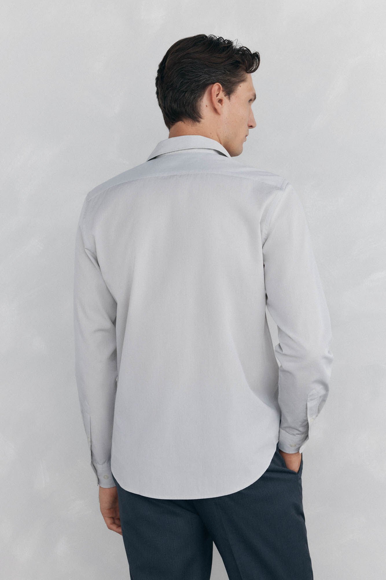 Pedro del Hierro Plain poplin shirt Green