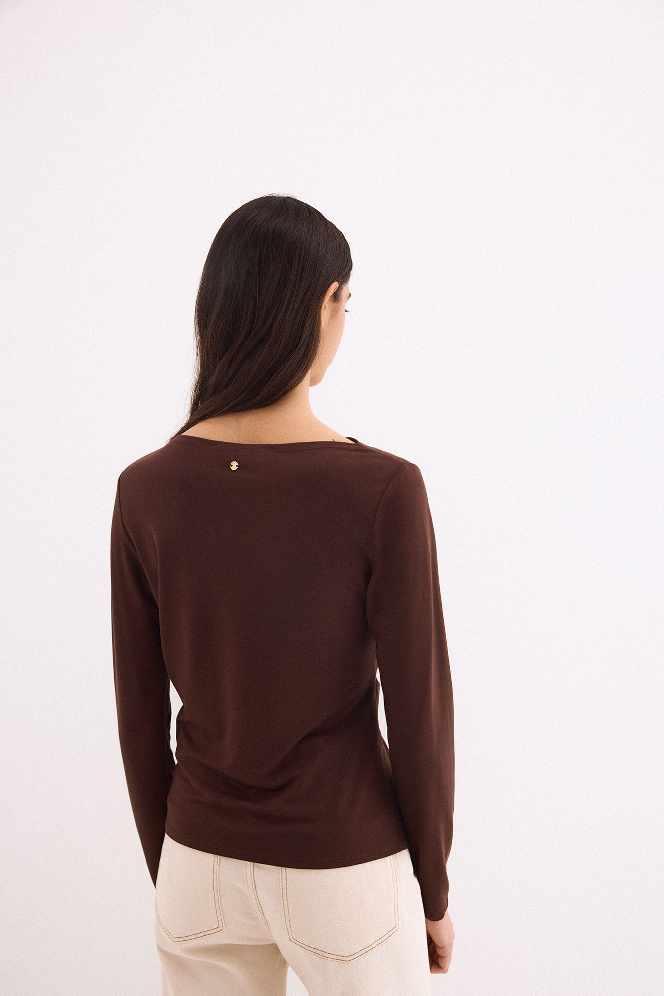 Pedro del Hierro Metal detail top Brown