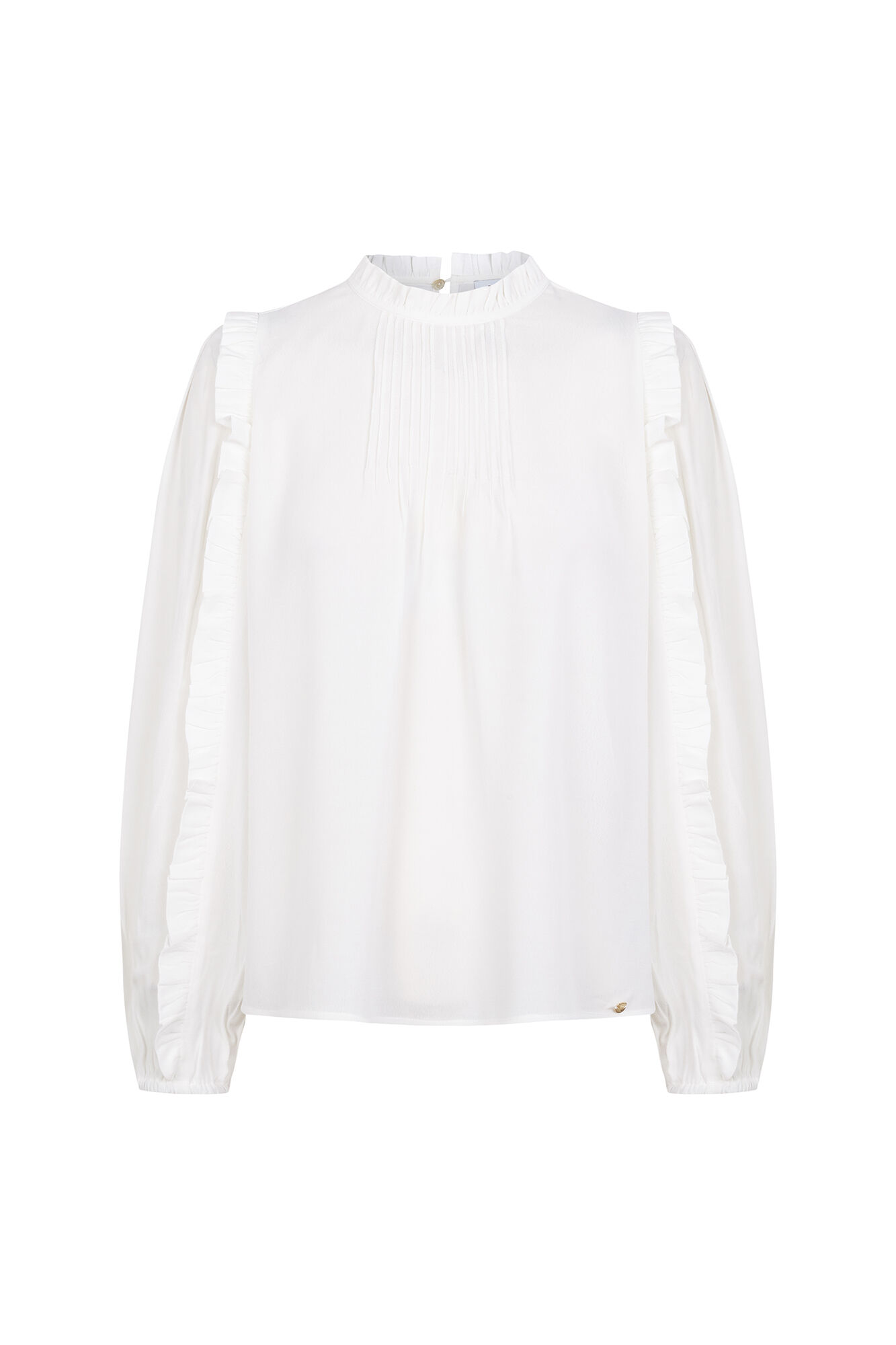 Pedro del Hierro Ruffled lace blouse Ecru