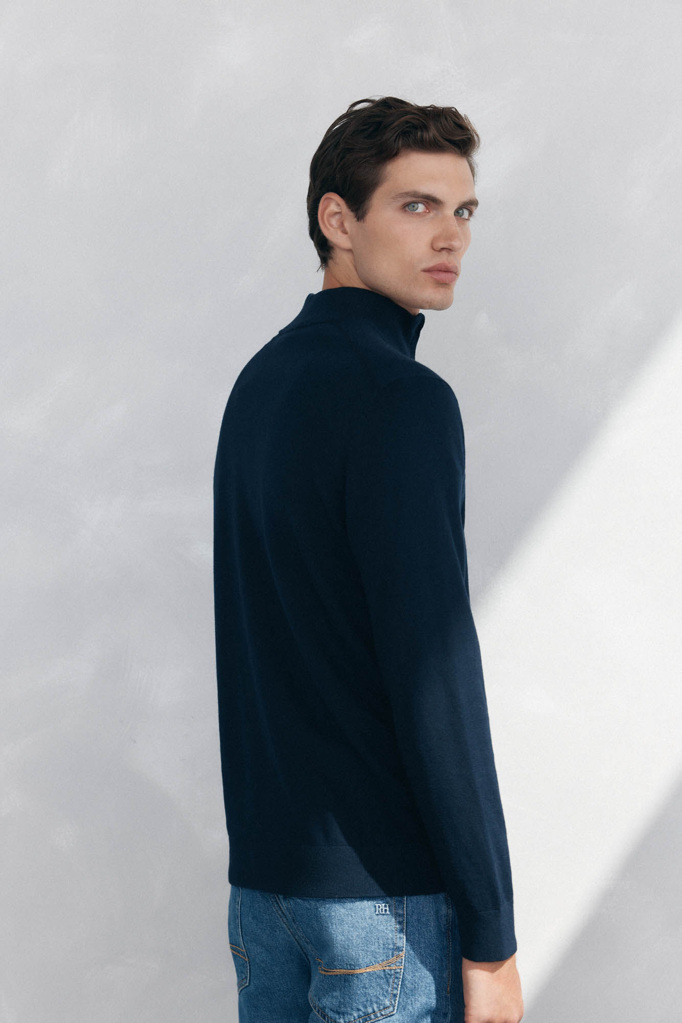 Pedro del Hierro Semi-swan sweater Blue