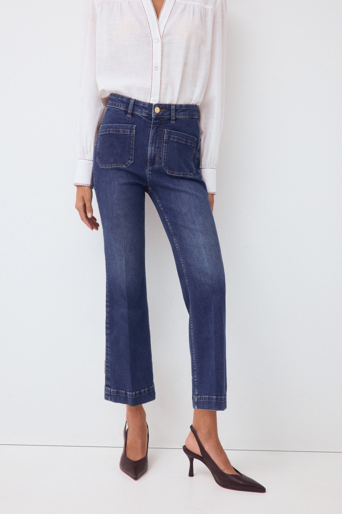 Pedro del Hierro Jeans push up flare capri