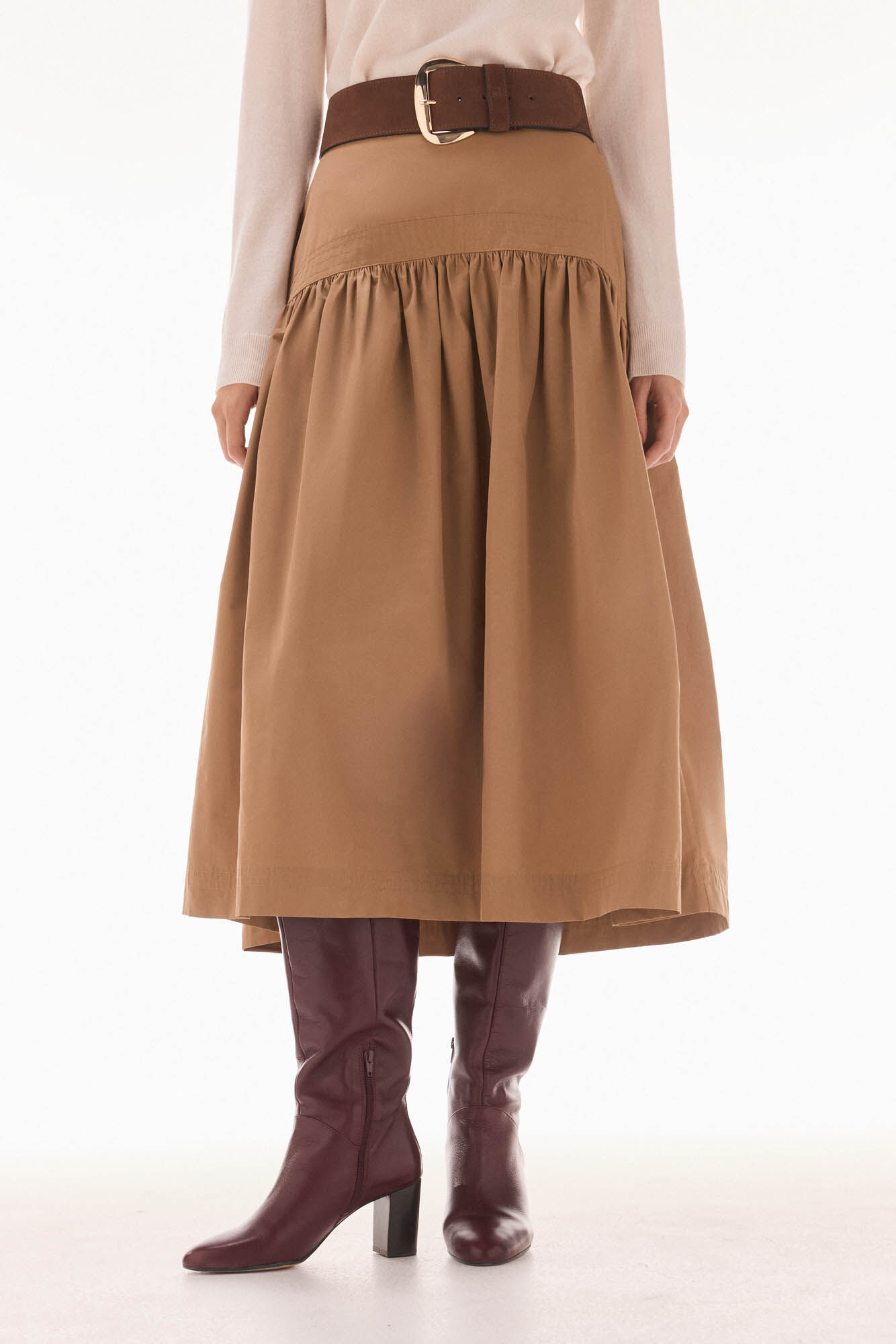 TFP by Tamara Falc&oacute; Falda tafeta abullonada