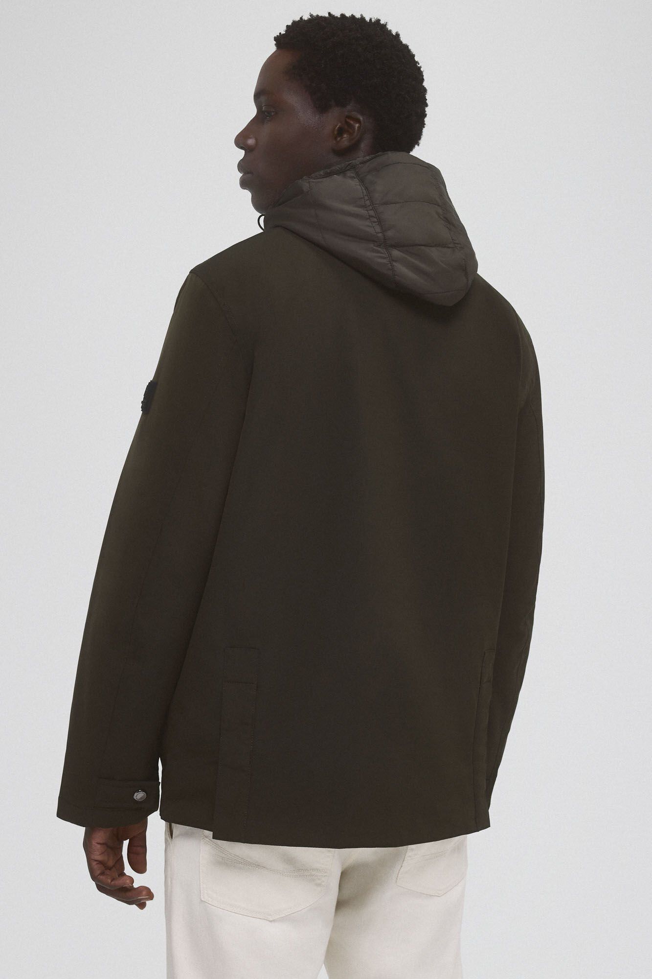 Pedro del Hierro Casaco gola bombazina Verde