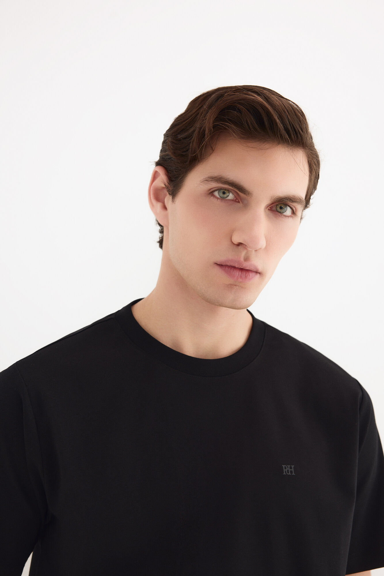 Pedro del Hierro Mercerized T-shirt Black