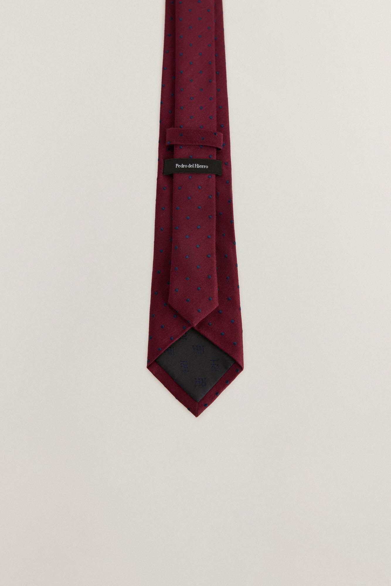 Pedro del Hierro Gravata seda natural Bordeaux