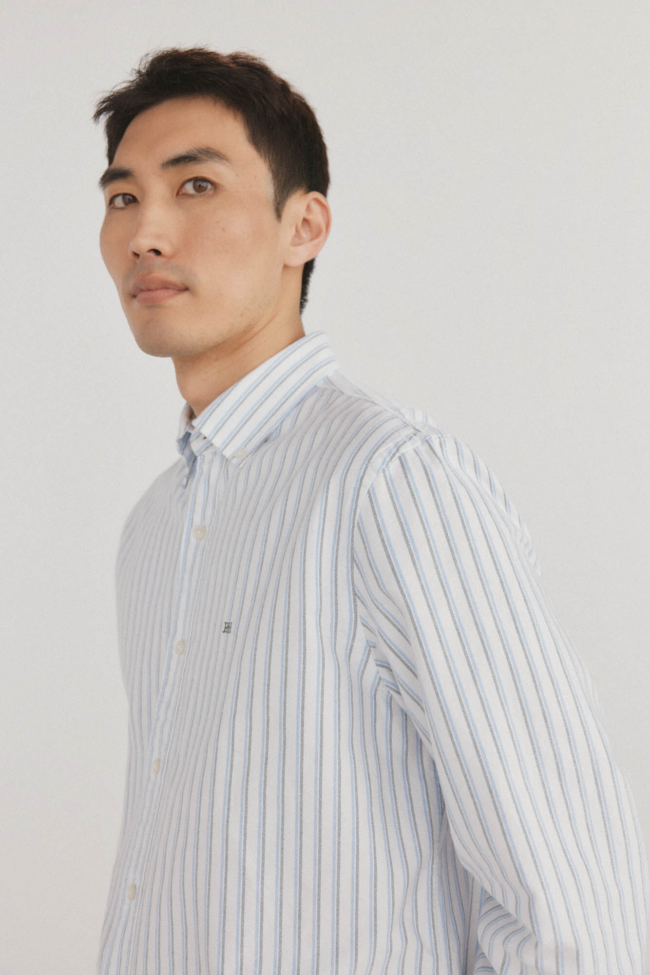 Pedro del Hierro Camisa iconic oxford rayas