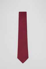 Pedro del Hierro Natural silk tie Burgundy