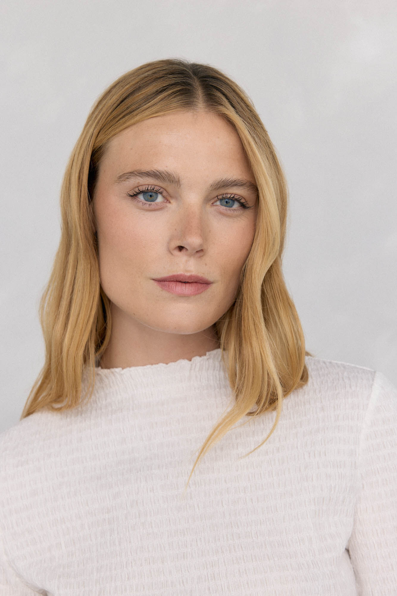 Pedro del Hierro Structured funnel neck t-shirt White