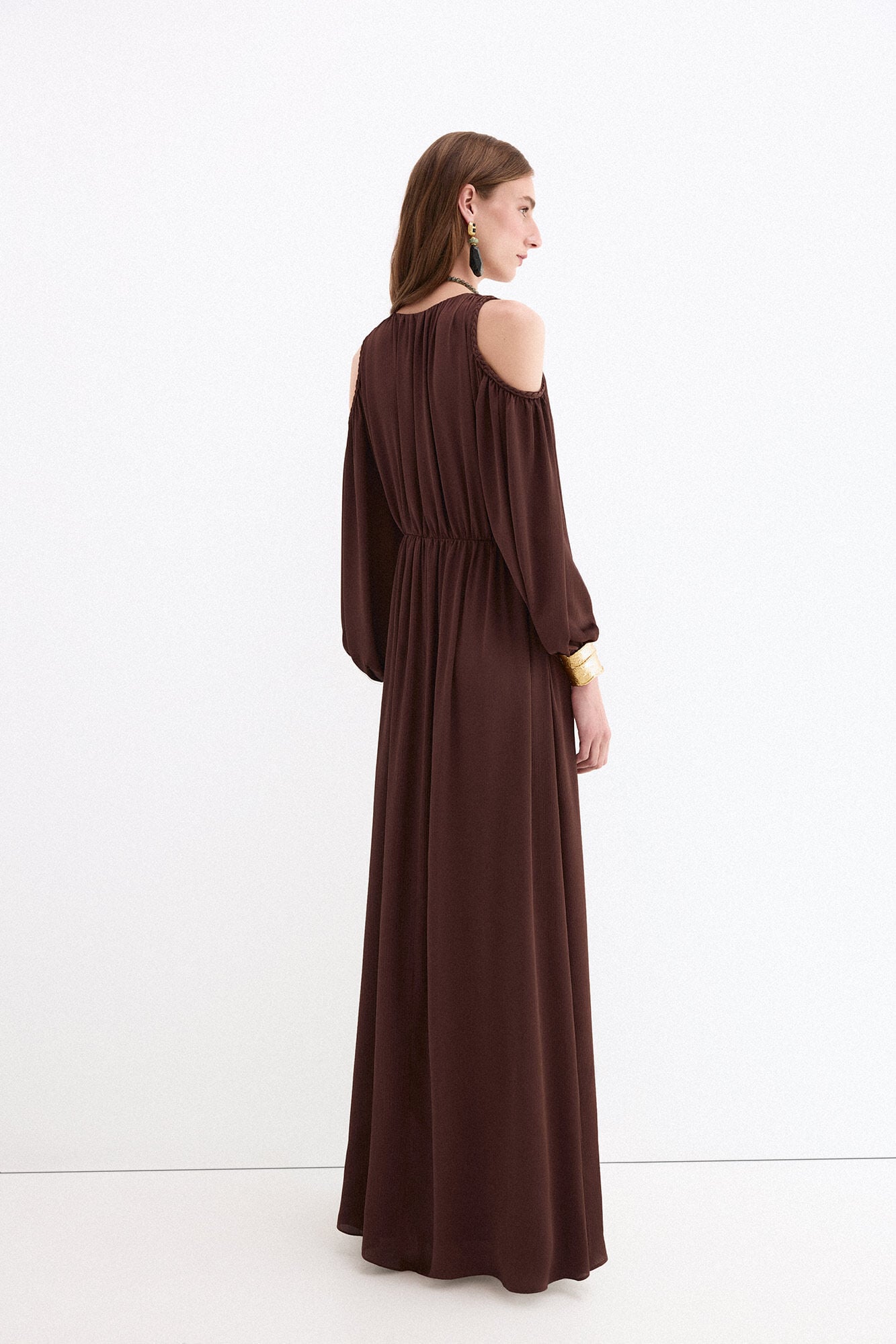 Pedro del Hierro Fluid long dress Brown