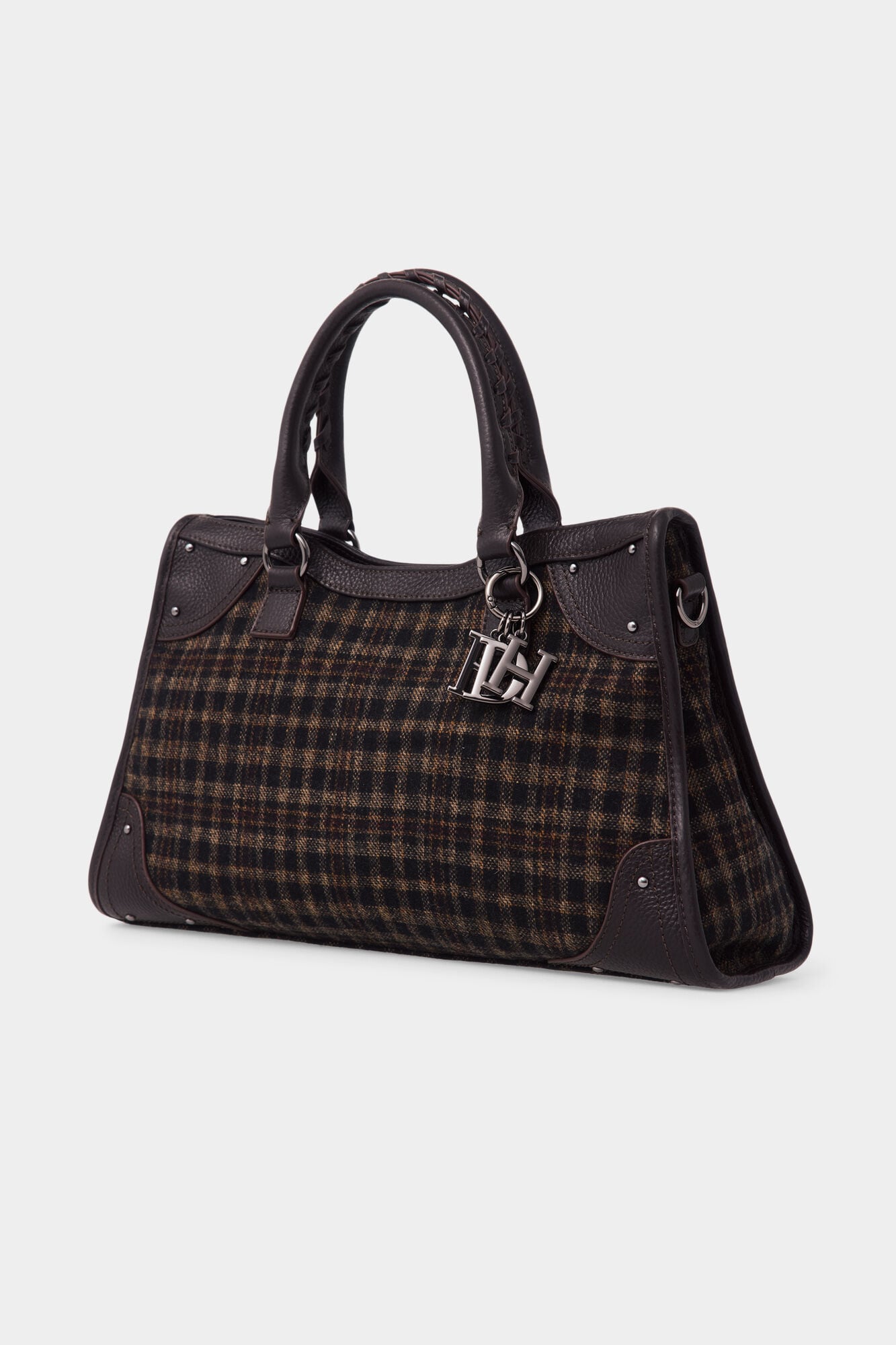 Pedro del Hierro Plaid medium handbag