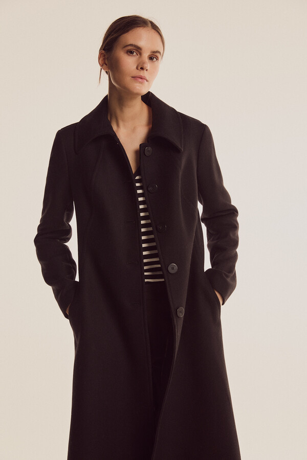 Pedro del Hierro Coat with buttons Black