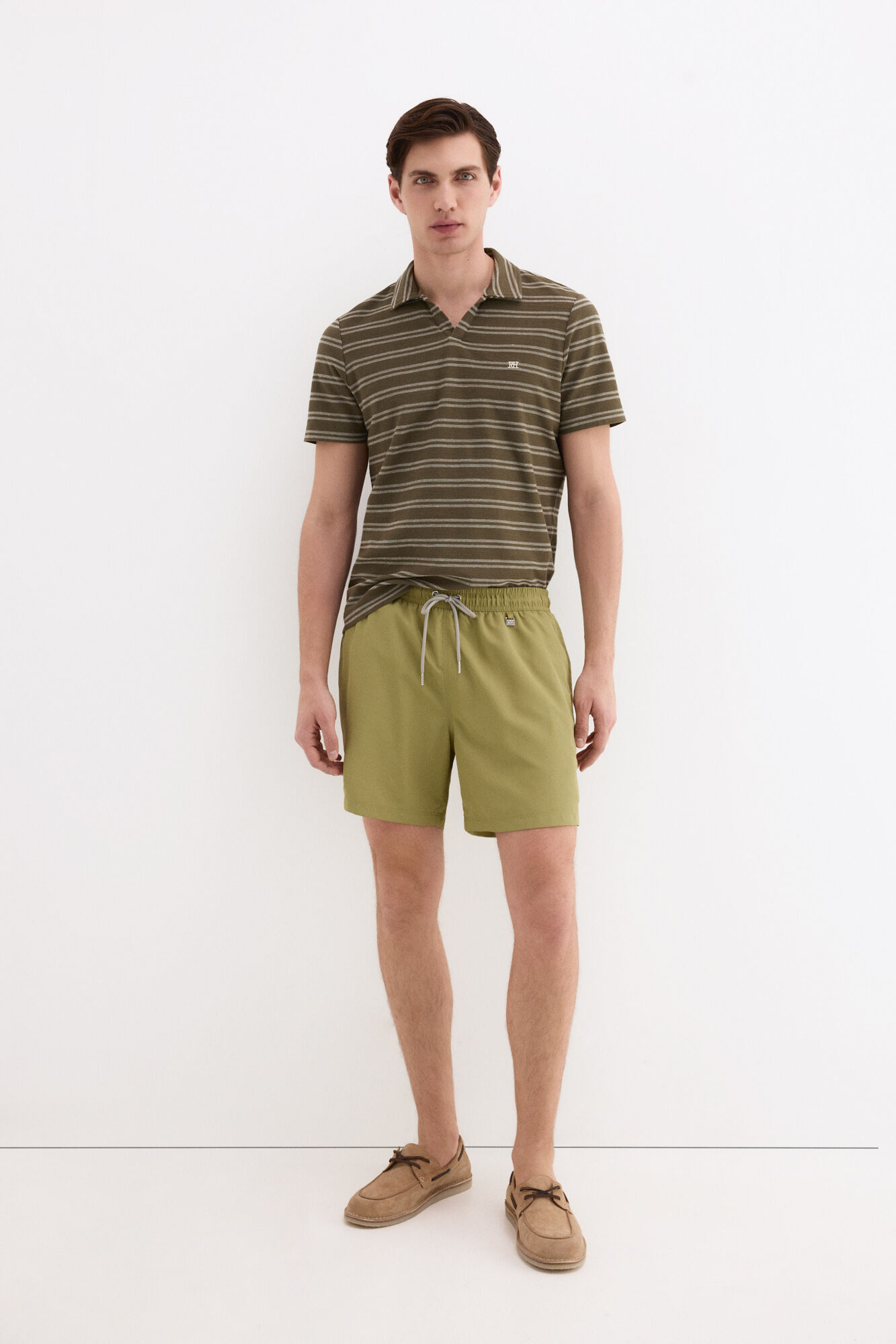 Pedro del Hierro Plain basic swimwear Green