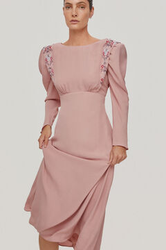 Pedro del Hierro Embroidered dress Pink
