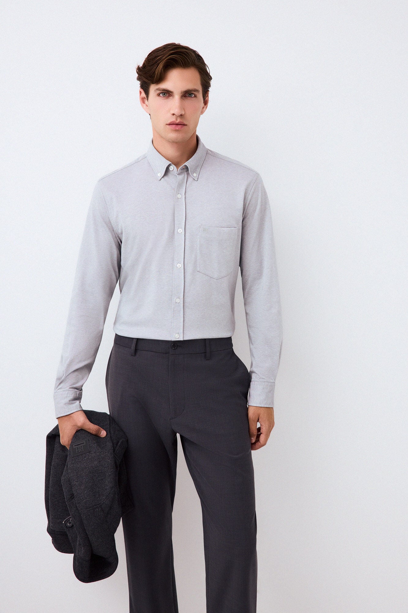 Pedro del Hierro Plain jersey-knit shirt