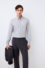 Pedro del Hierro Plain jersey-knit shirt Grey