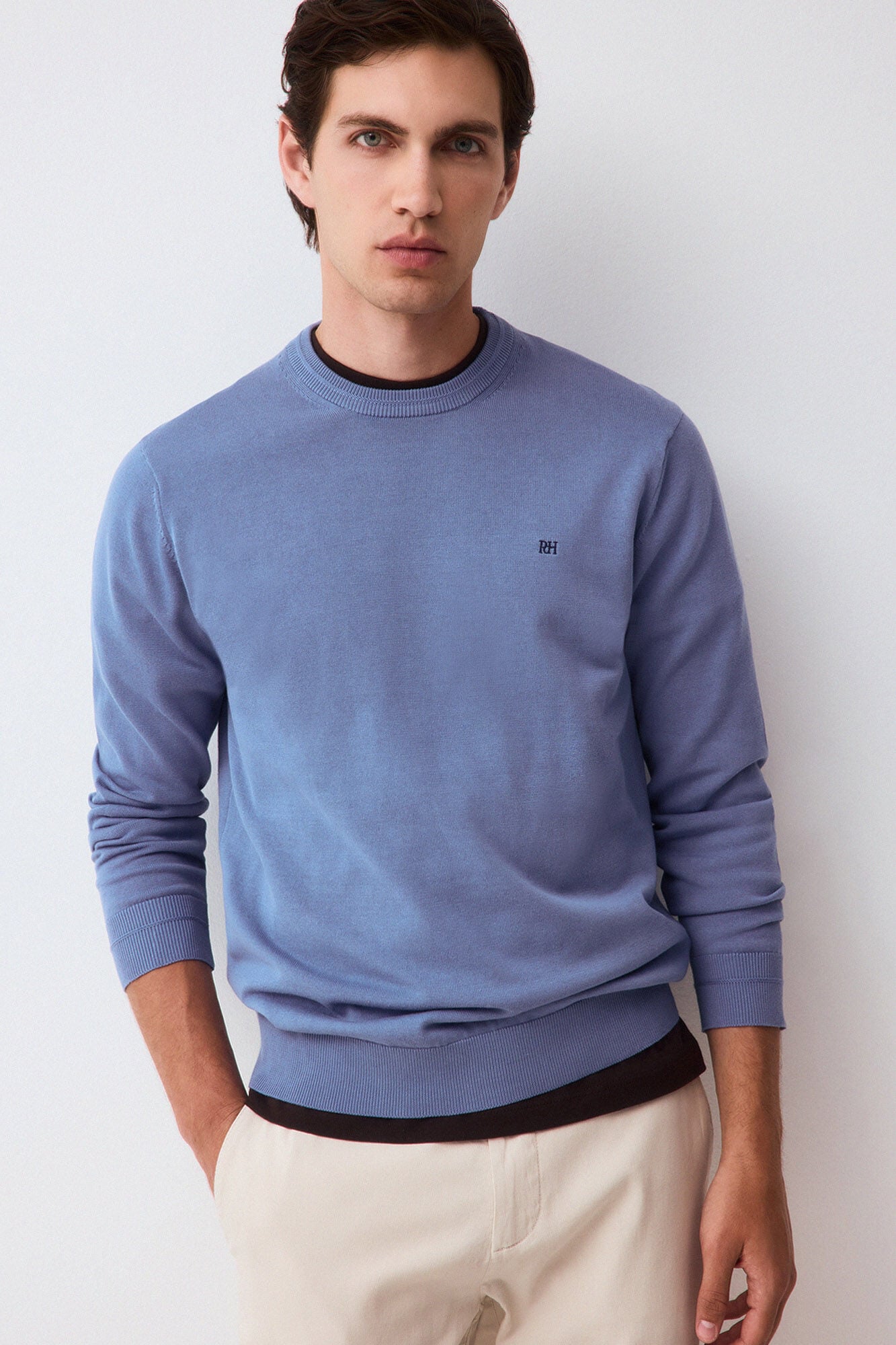 Pedro del Hierro Fine knit premium cotton jumper