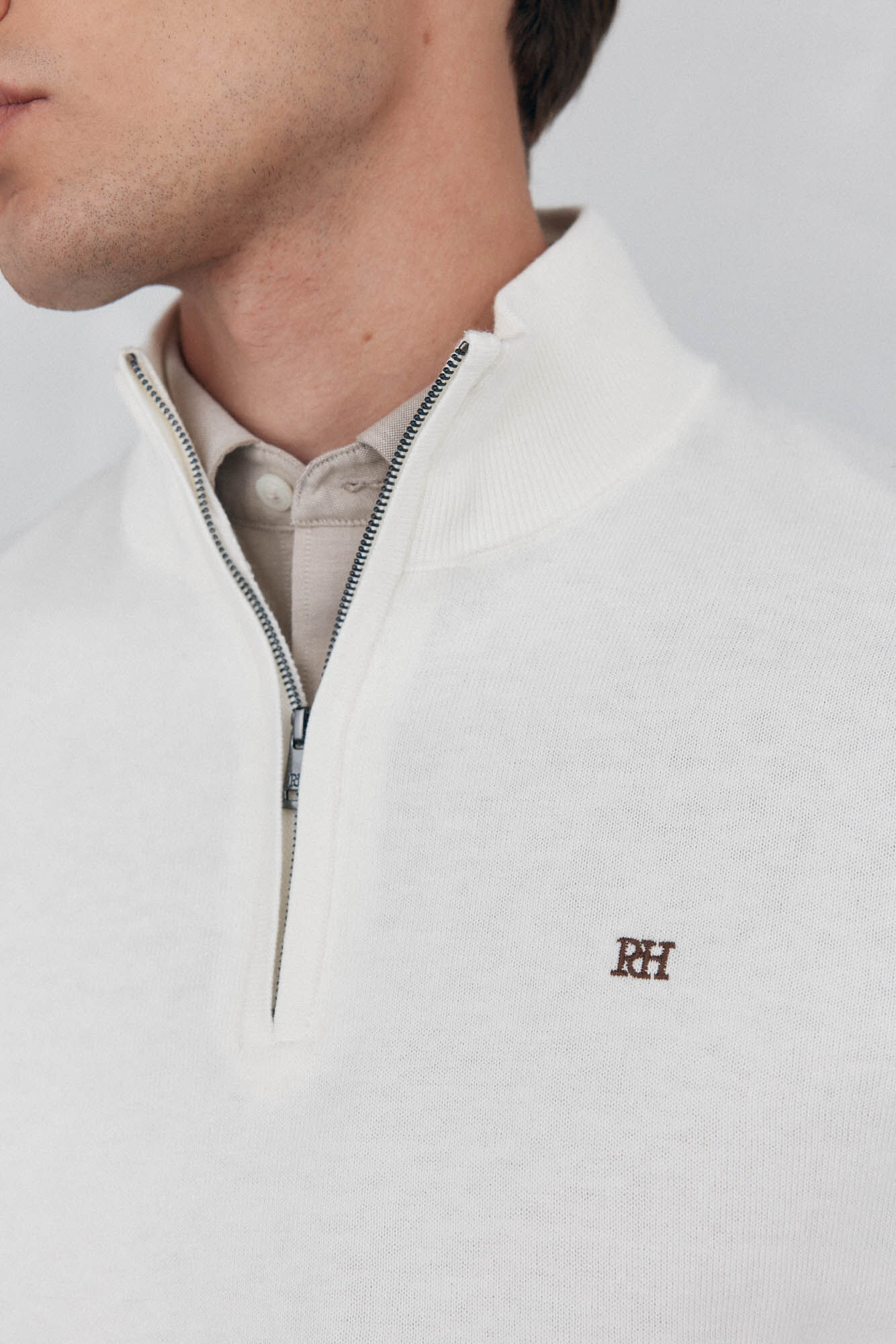 Pedro del Hierro Su&eacute;ter semi-cisne Branco