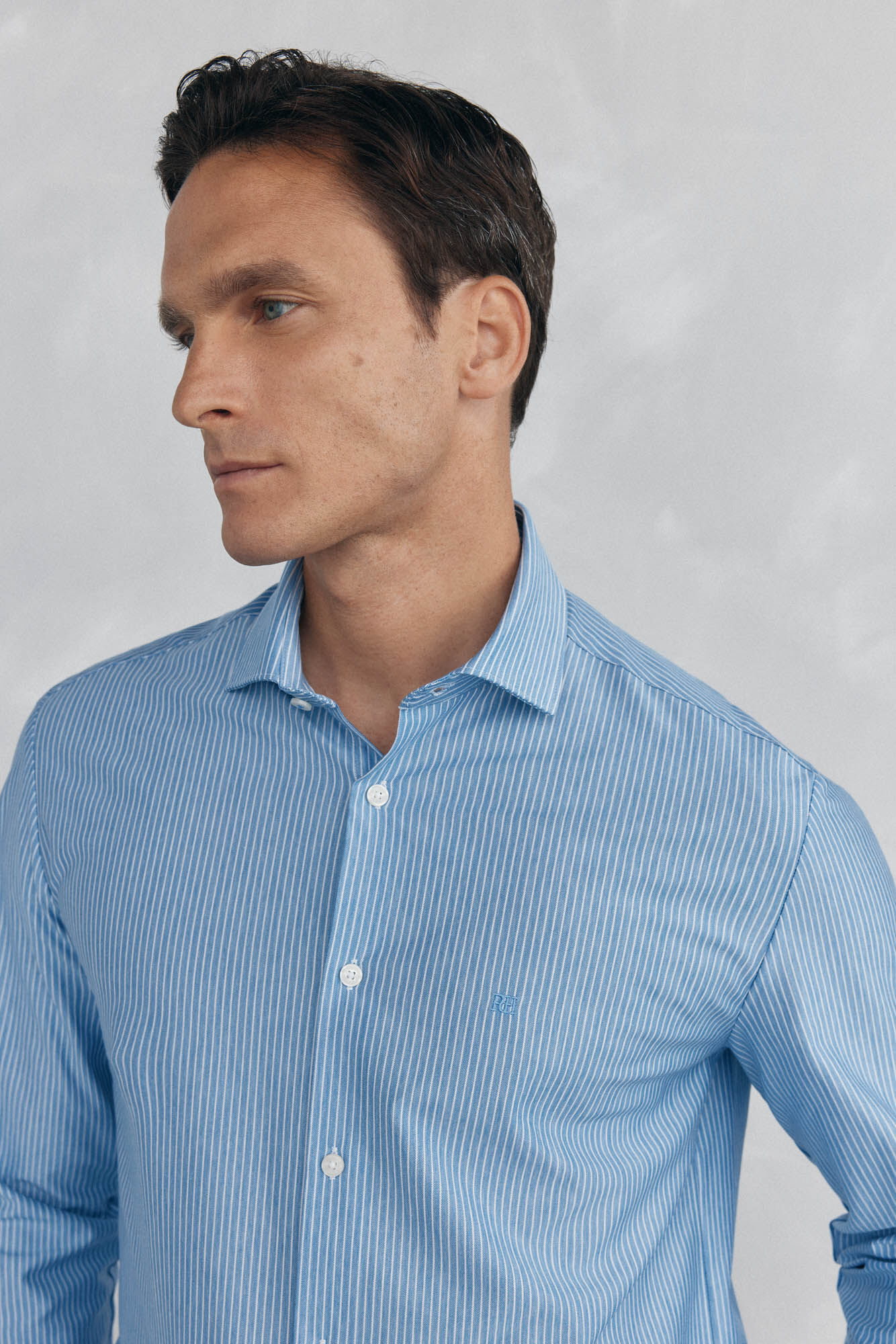 Pedro del Hierro jersey-knit striped shirt
