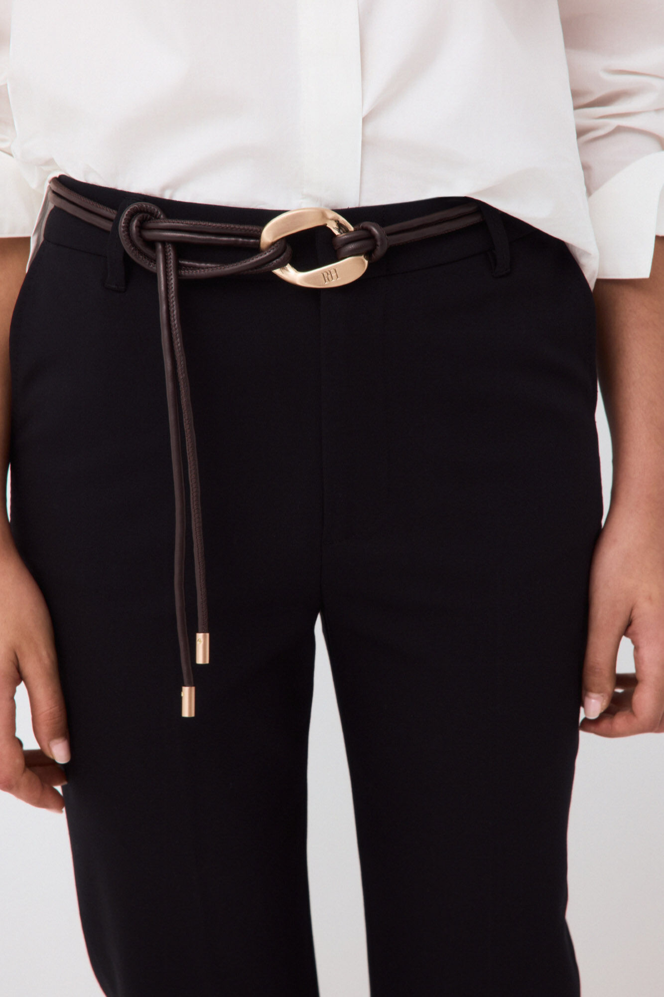 Pedro del Hierro Classic straight trousers Black