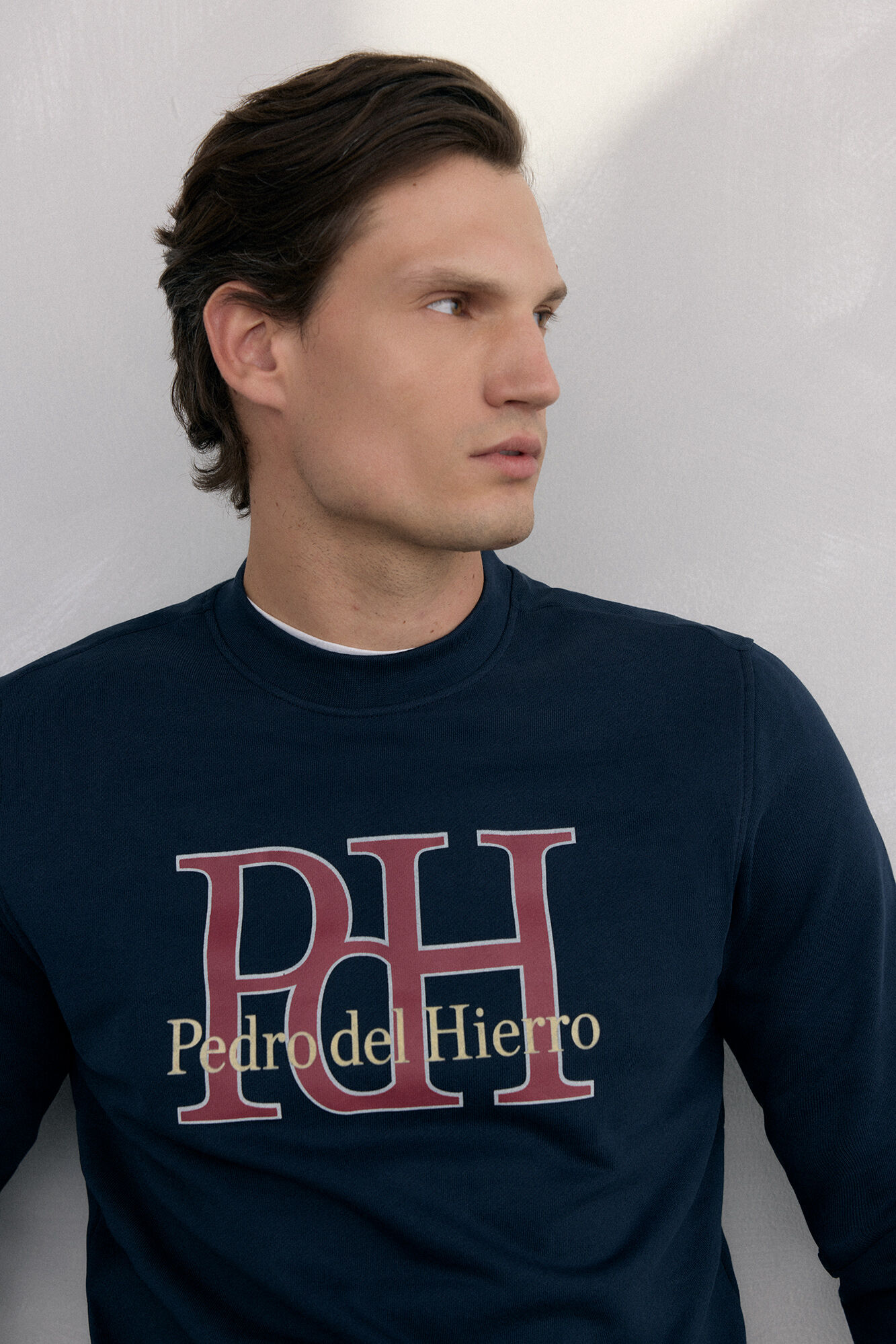 Pedro del Hierro Sweatshirt logo crew neck
