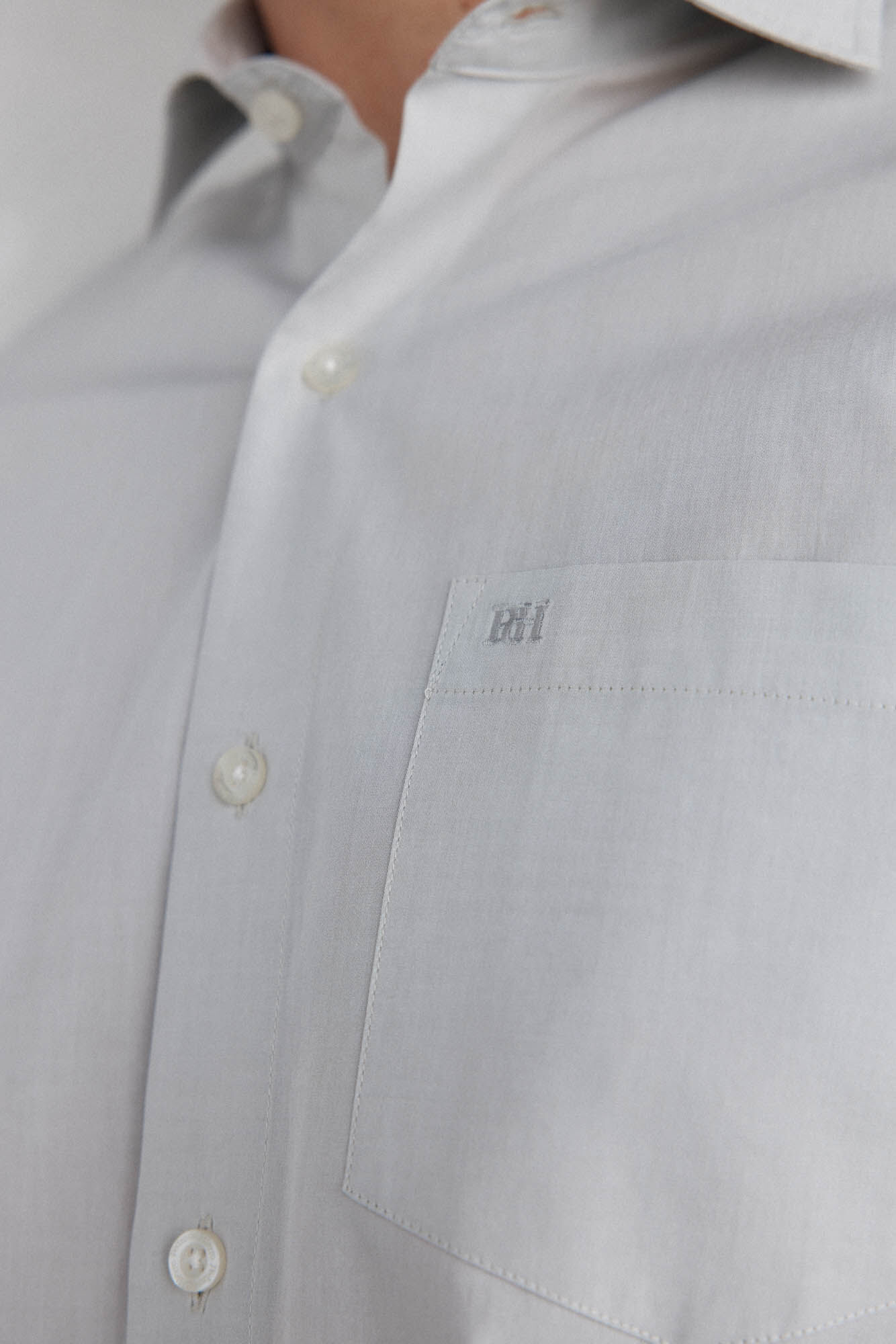 Pedro del Hierro Plain poplin shirt Green