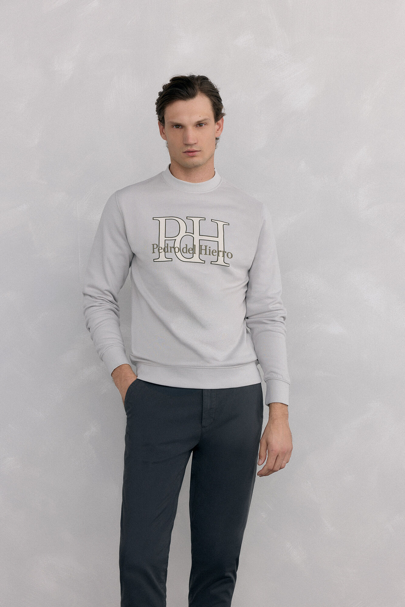Pedro del Hierro Sweatshirt logo crew neck