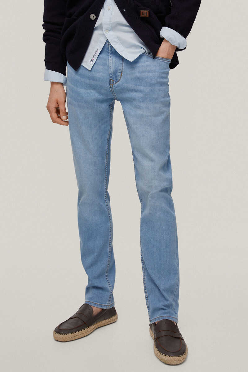Pantalón vaquero premium flex regular fit, Jeans de homem