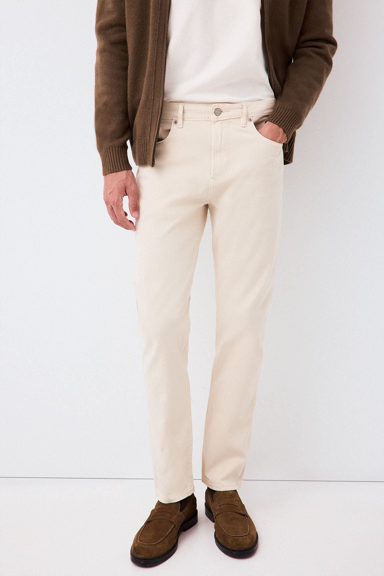 Pedro del Hierro Pantal&oacute;n 5 bolsillos color slim fit