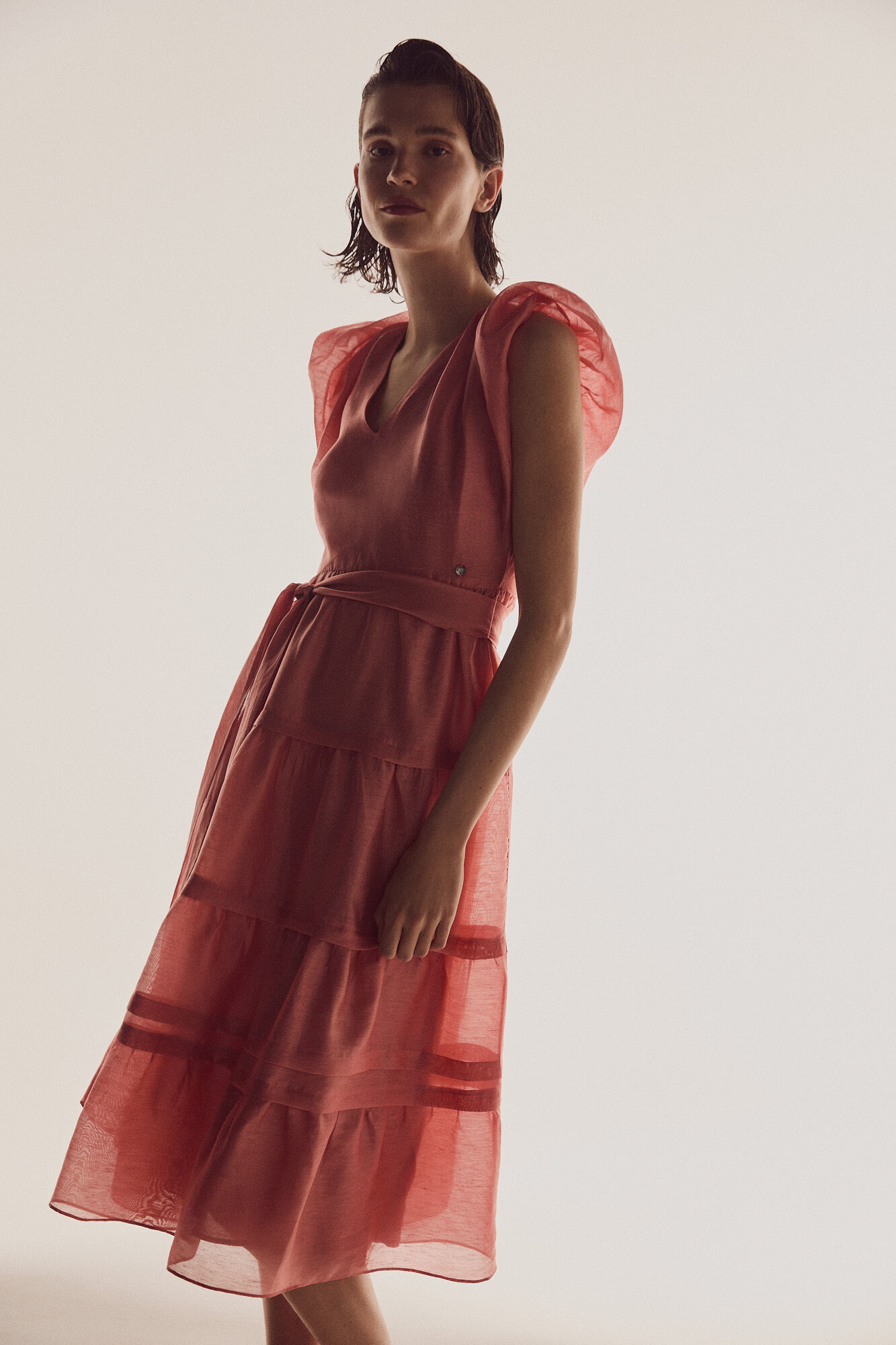 Mujer Vestido kimono Rojo | Vestidos Y Monos Pedro del Hierro — Rena Colette
